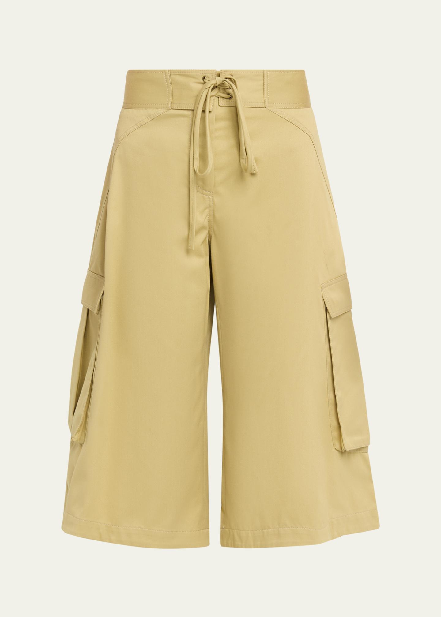 Rosie Assoulin Laced Cotton Cargo Surf Shorts - Bergdorf Goodman