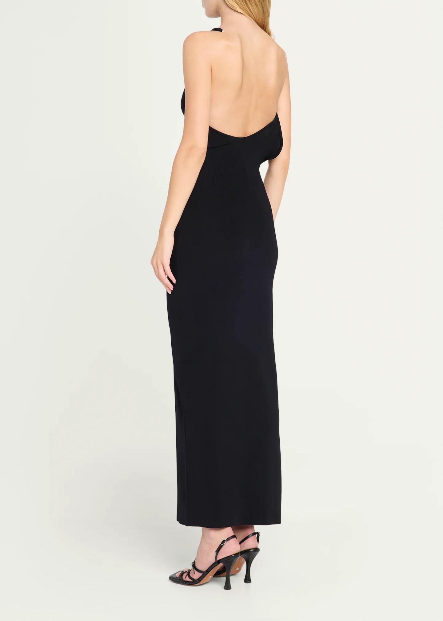 Christopher Esber Concave Wired One-Shoulder Knit Dress
