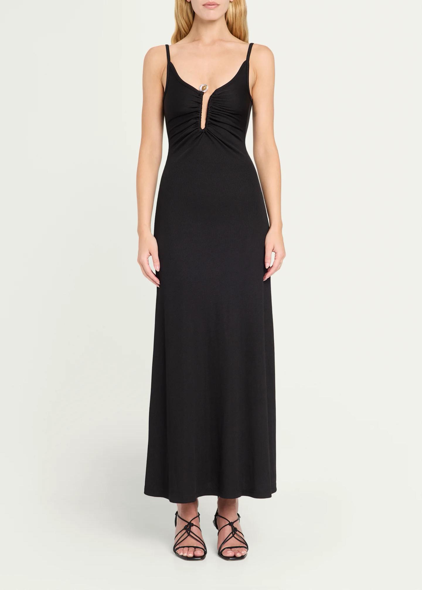 Christopher Esber ‘Droplet Crystal Clasp Cami’ Dress, Women's, Black