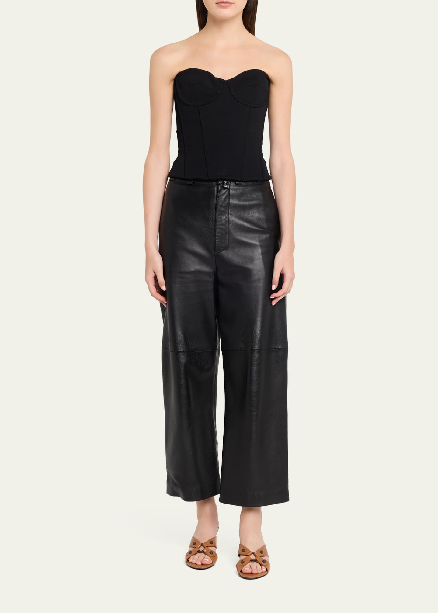 Balenciaga 70mm City Arena Leather Mule Sandals - Bergdorf Goodman
