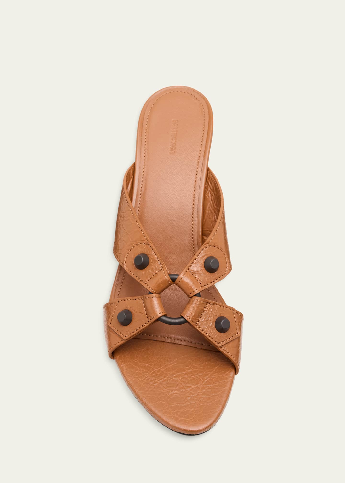 Balenciaga 70mm City Arena Leather Mule Sandals - Bergdorf Goodman