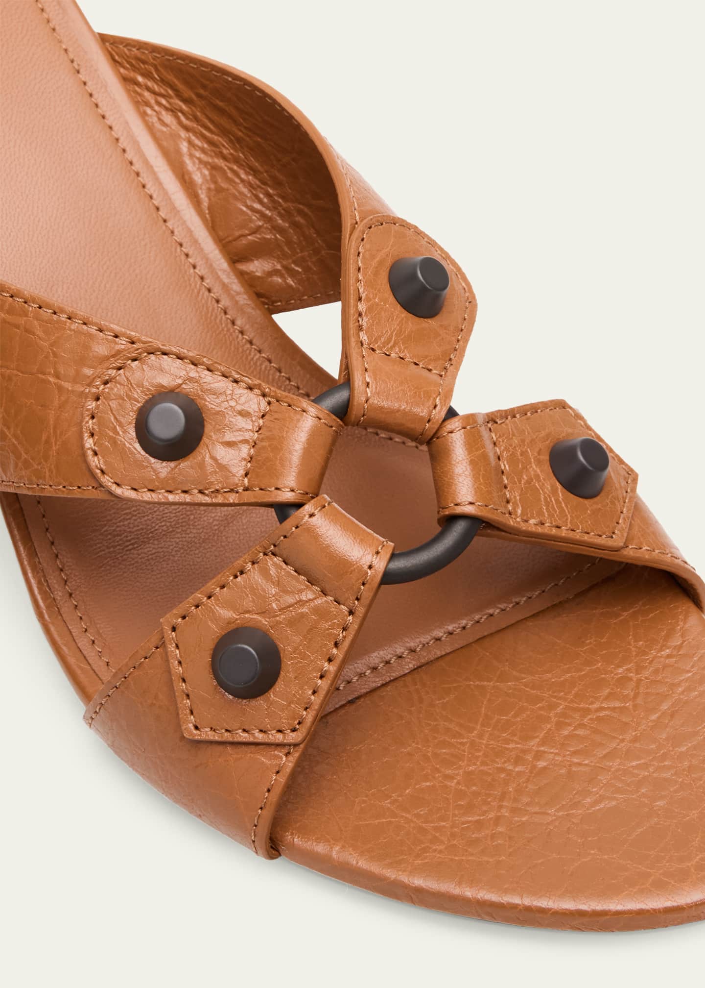 Balenciaga 70mm City Arena Leather Mule Sandals - Bergdorf Goodman