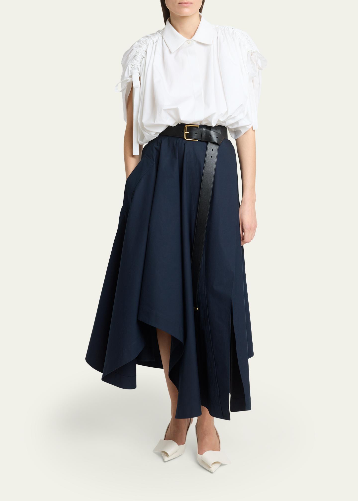Givenchy Asymmetric Handkerchief Midi Flare Skirt - Bergdorf Goodman