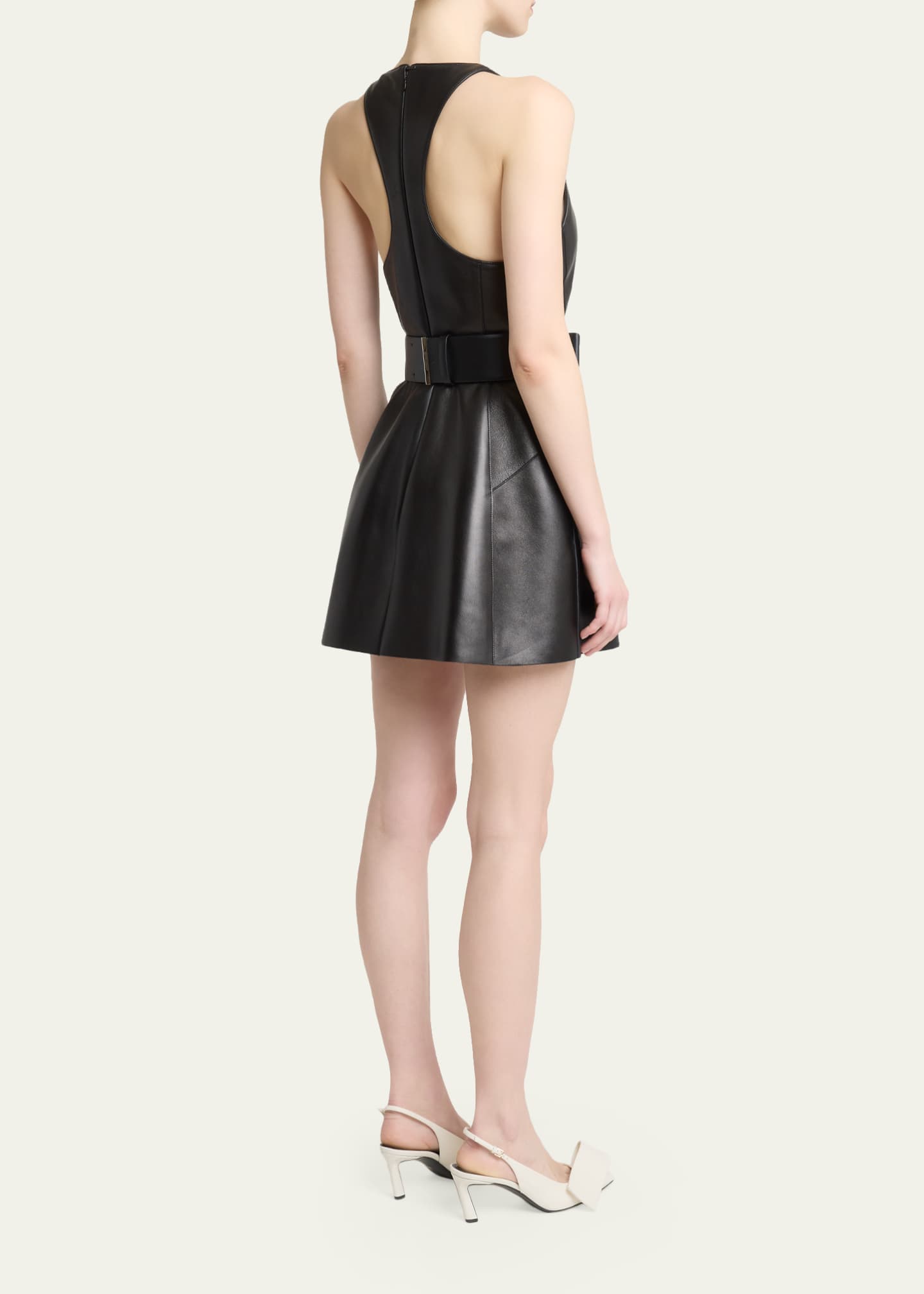 givenchy mini dress Givenchy - Sliced Mini Dress In Satin With Cape - Red - Silk - Women