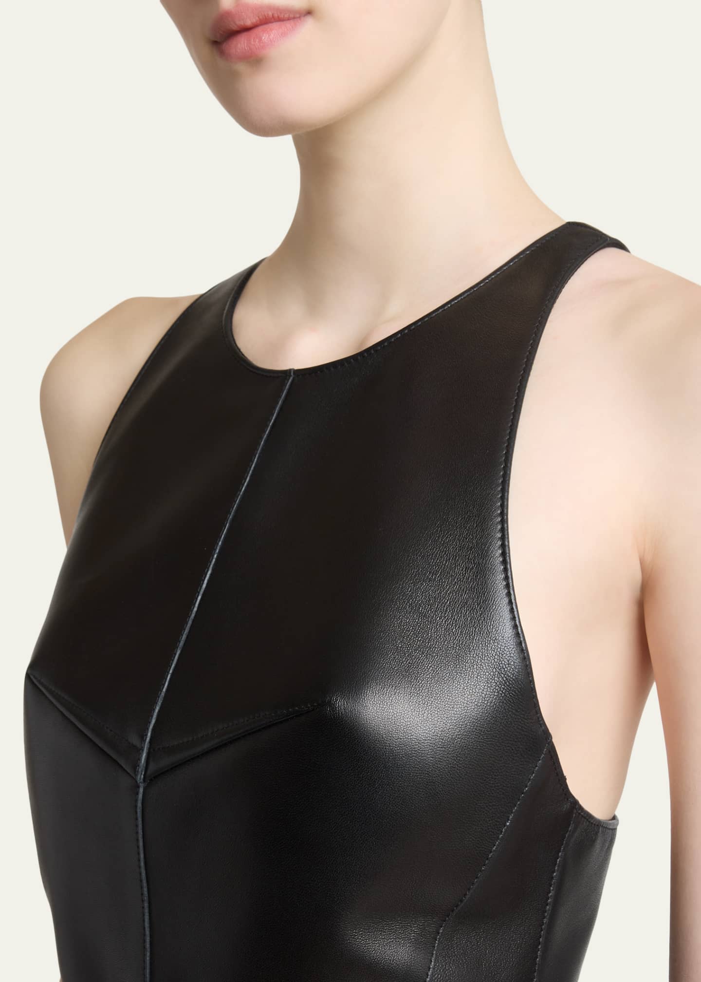 black tank midi dress LNA Clothing
