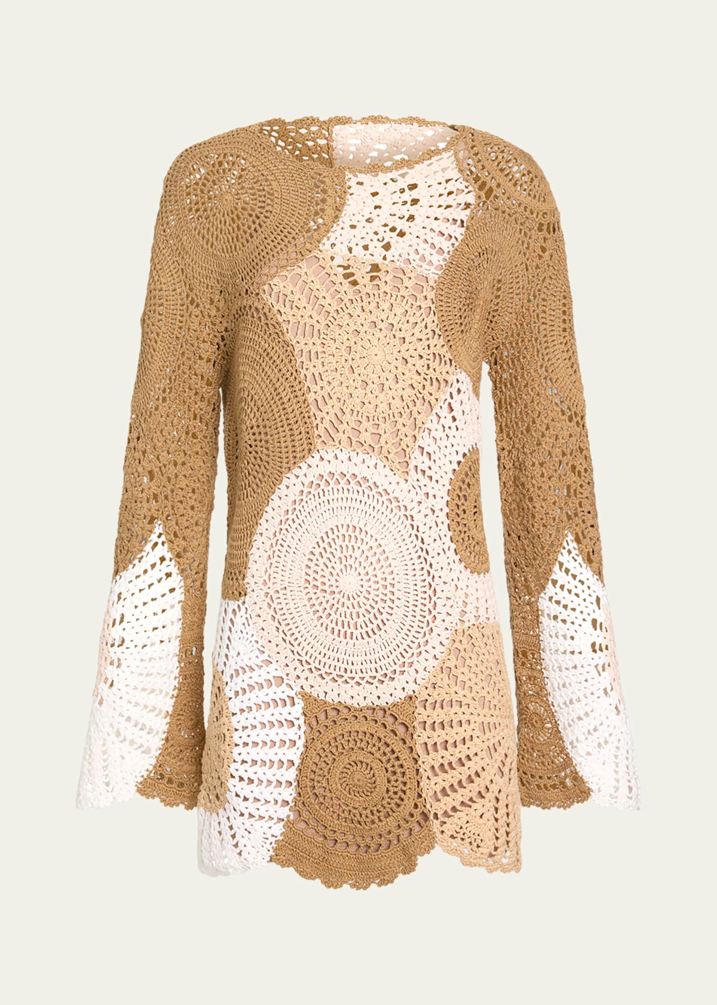 Ramy Brook Carina Crochet Sweater Dress - Bergdorf Goodman