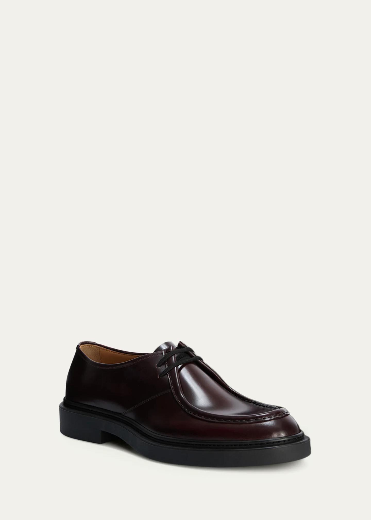 Jil Sander Men's Leather Moccasin Derby Shoes - Bergdorf Goodman