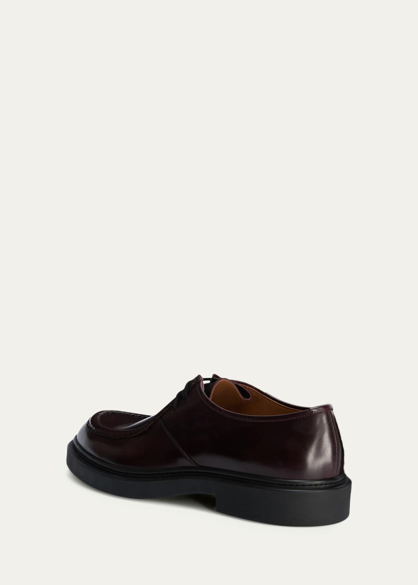 Jil Sander Men's Leather Moccasin Derby Shoes - Bergdorf Goodman