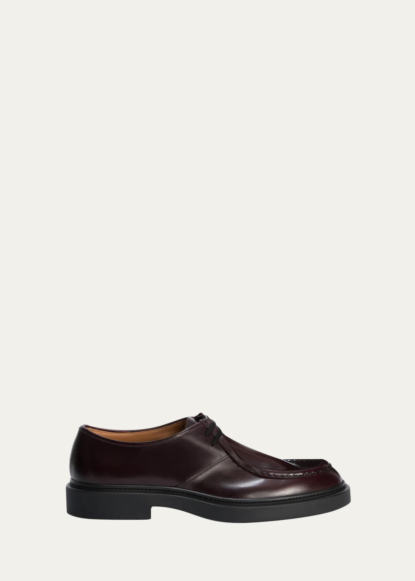 Jil Sander Men's Leather Moccasin Derby Shoes - Bergdorf Goodman