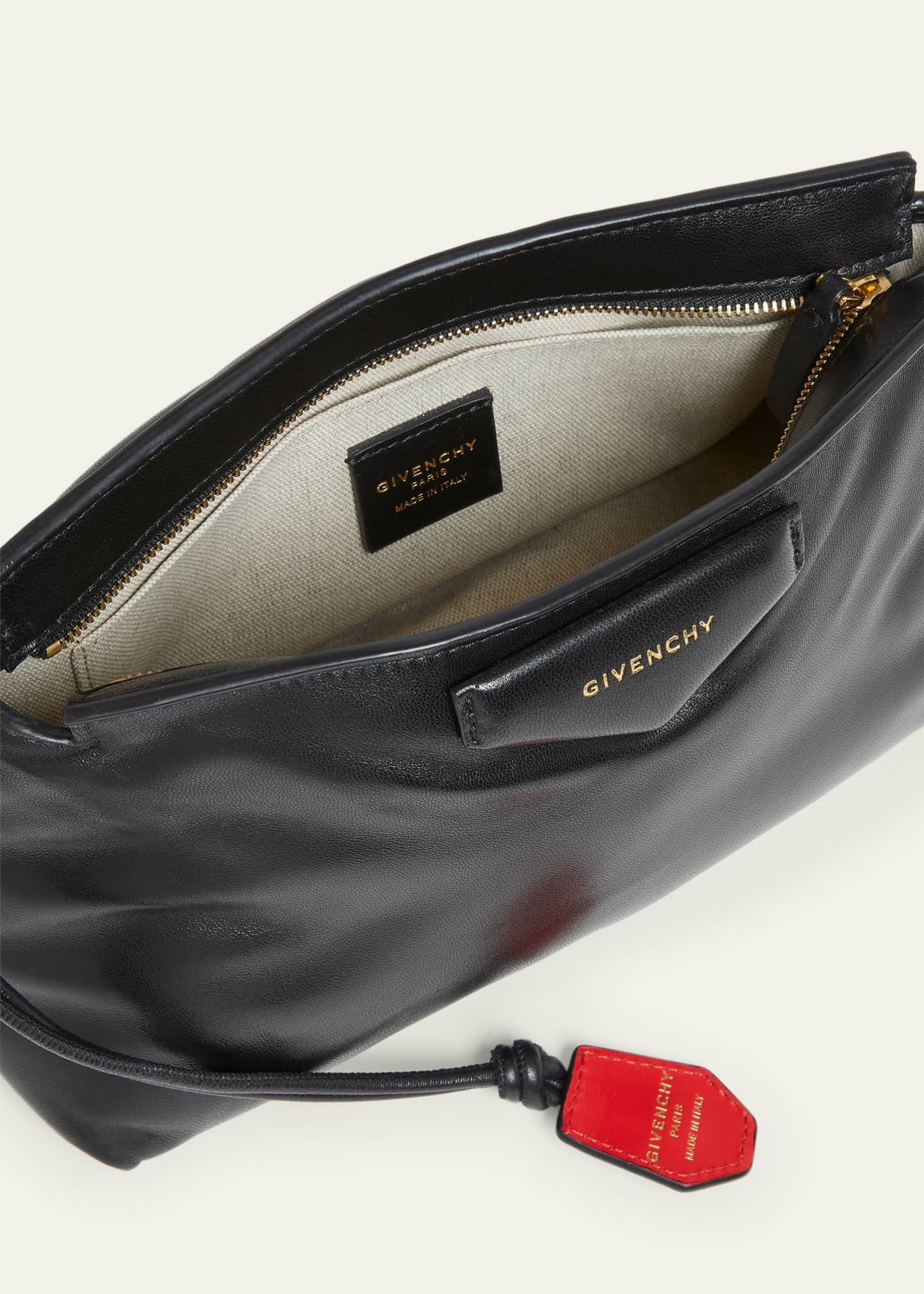 Givenchy Antigona Slouchy Clutch Bag in Leather - Bergdorf Goodman