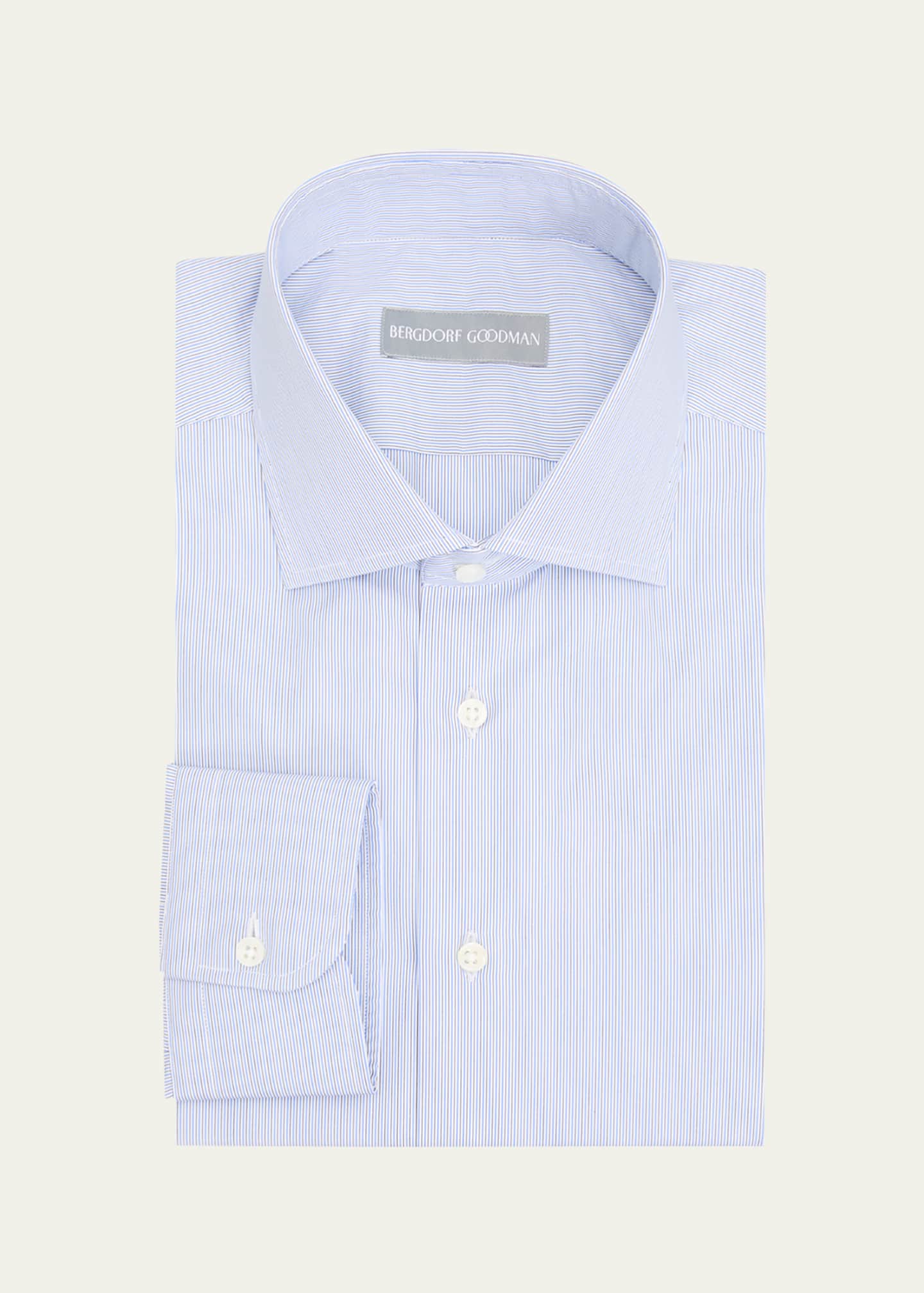 pencil stripe dress shirt Short Sleeve Button Down Shirt