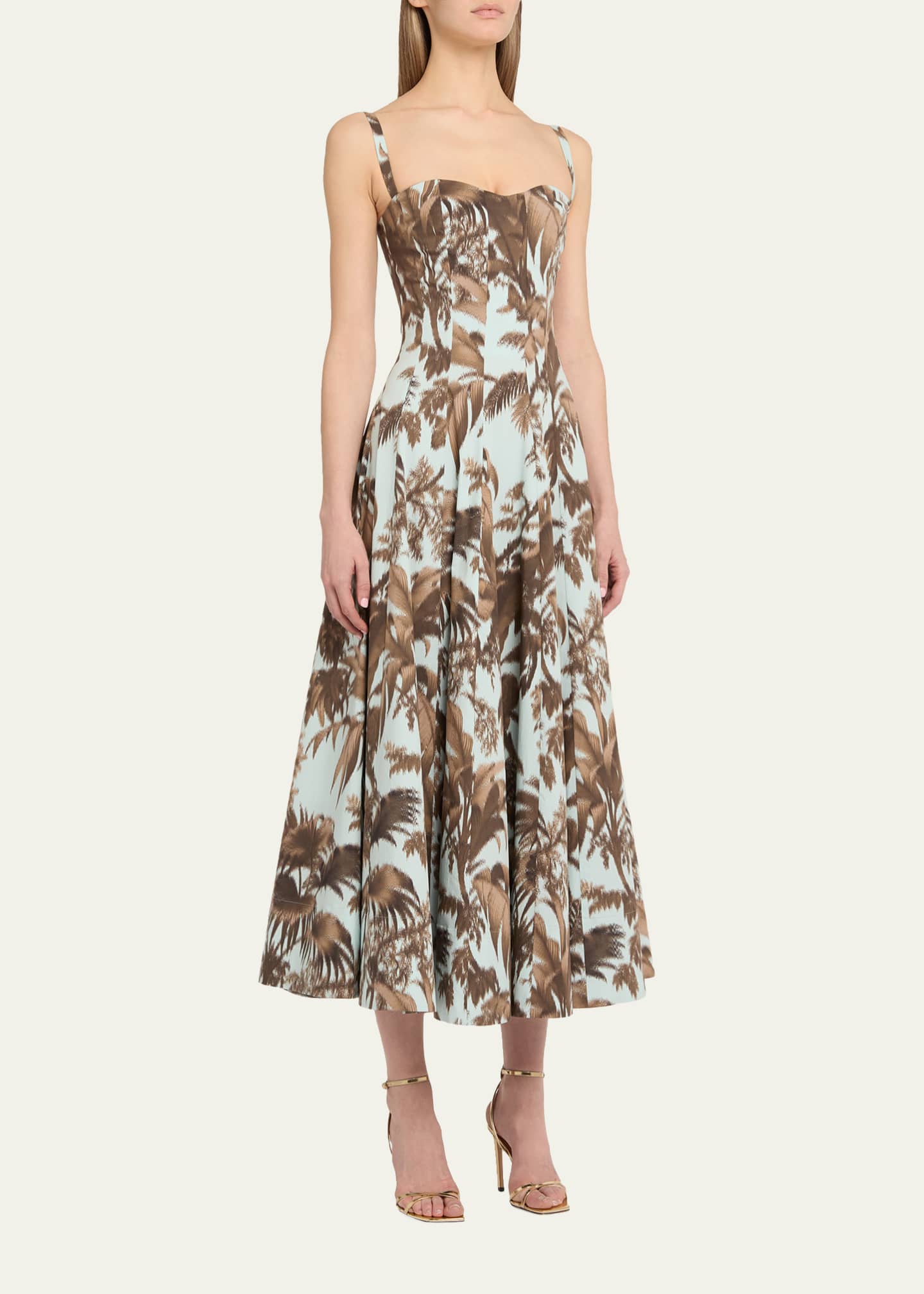 cotton poplin sleeveless midi dress Take It Or Sleeveless poplin midi dress - blue