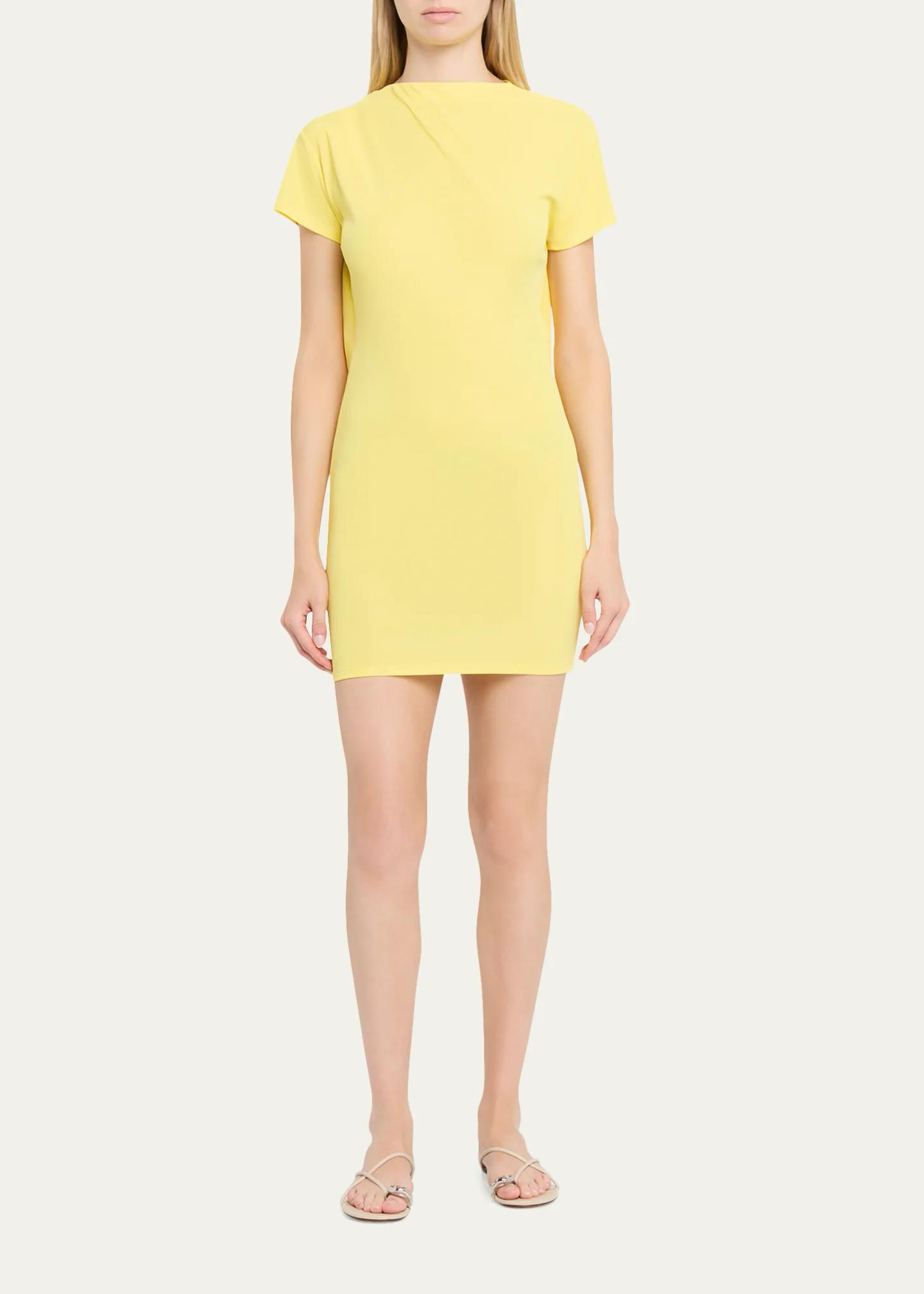 Jacquemus | Yellow Mistral Viscose Jersey Dress | Woman
