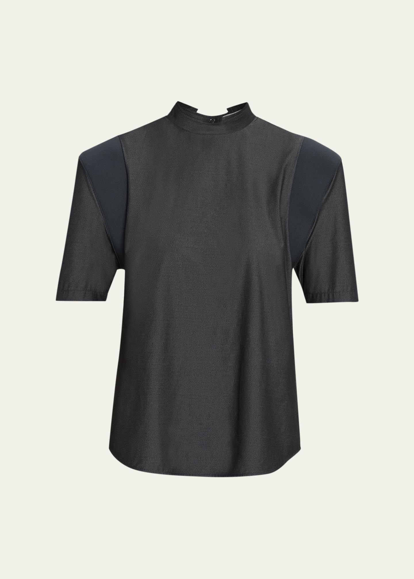 Issey Miyake Mute Exaggerated-Shoulder Top - Bergdorf Goodman
