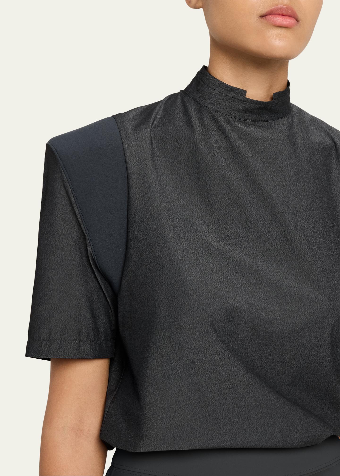 Issey Miyake Mute Exaggerated-Shoulder Top - Bergdorf Goodman