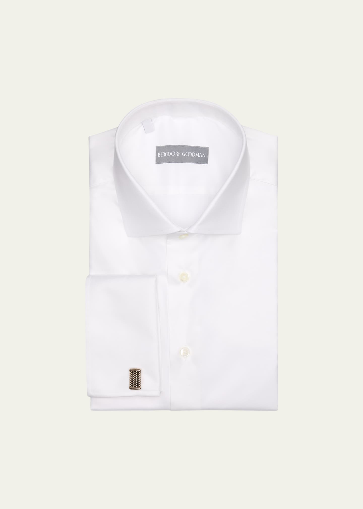 Bergdorf Goodman Men's Cotton Twill French-Cuff Dress Shirt - Bergdorf  Goodman