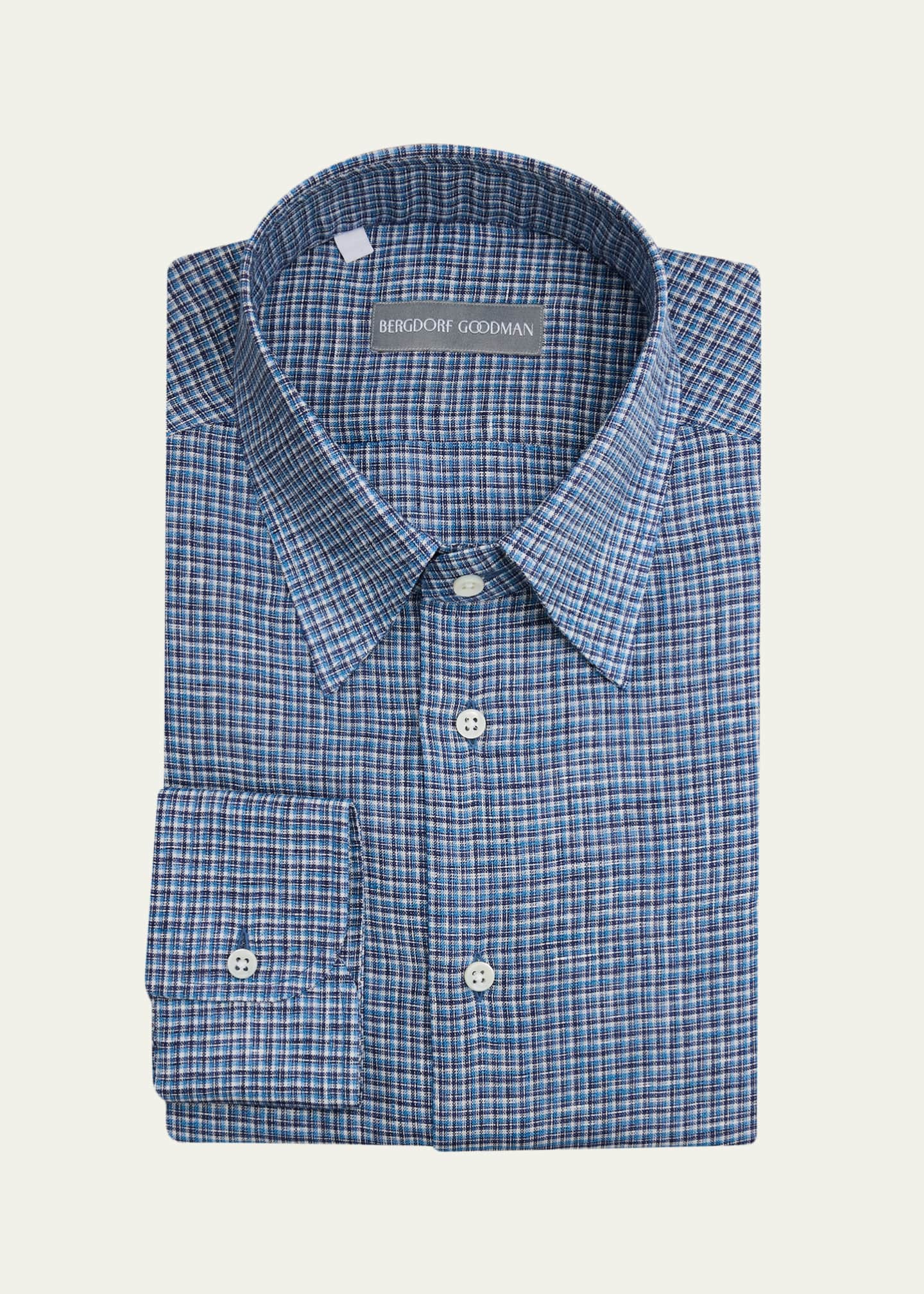 micro check dress shirt Men's Big & Tall Traveler Collection Slim Fit Spread Collar Micro Check Dress Shirt Clearance at Jos. A. Bank, Green, Size 16 1/2 X 36/37