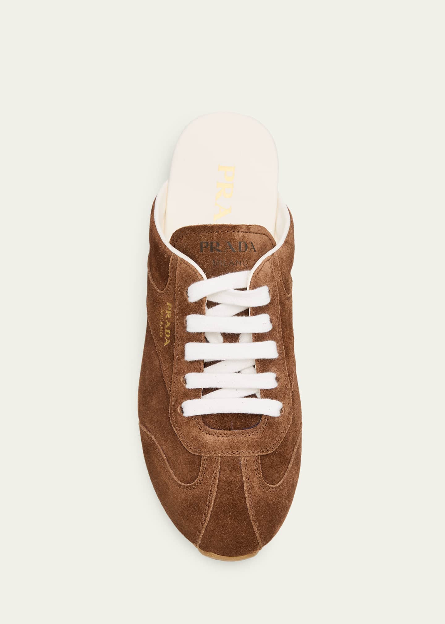 Prada Spark Suede Sneaker Mules - Bergdorf Goodman