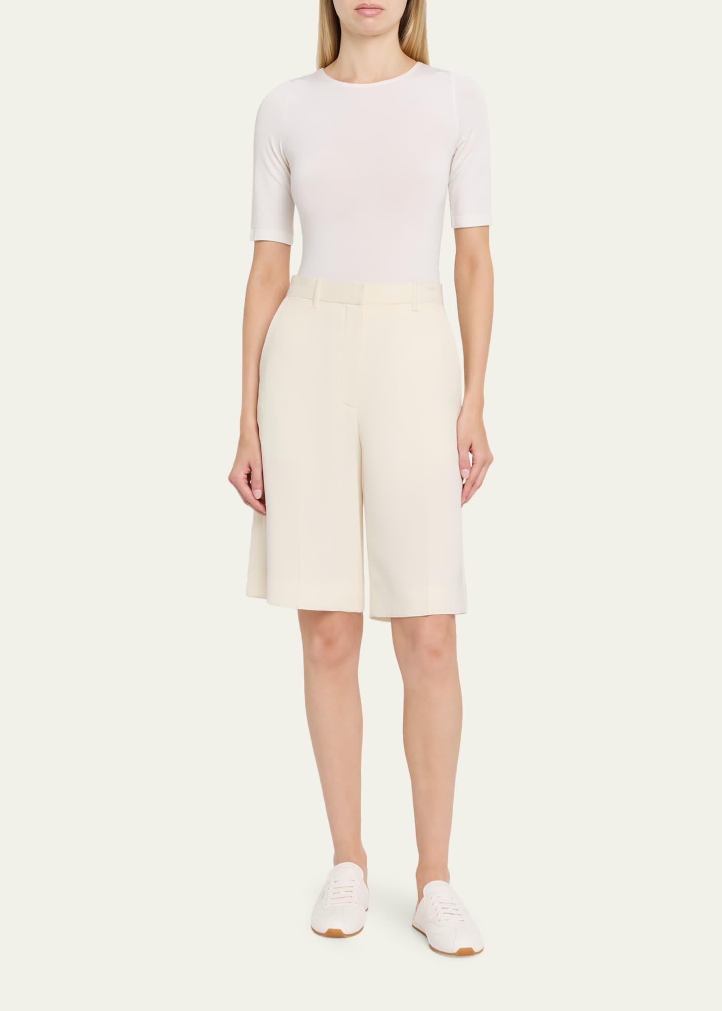 Prada Spark Leather Sneaker Mules - Bergdorf Goodman