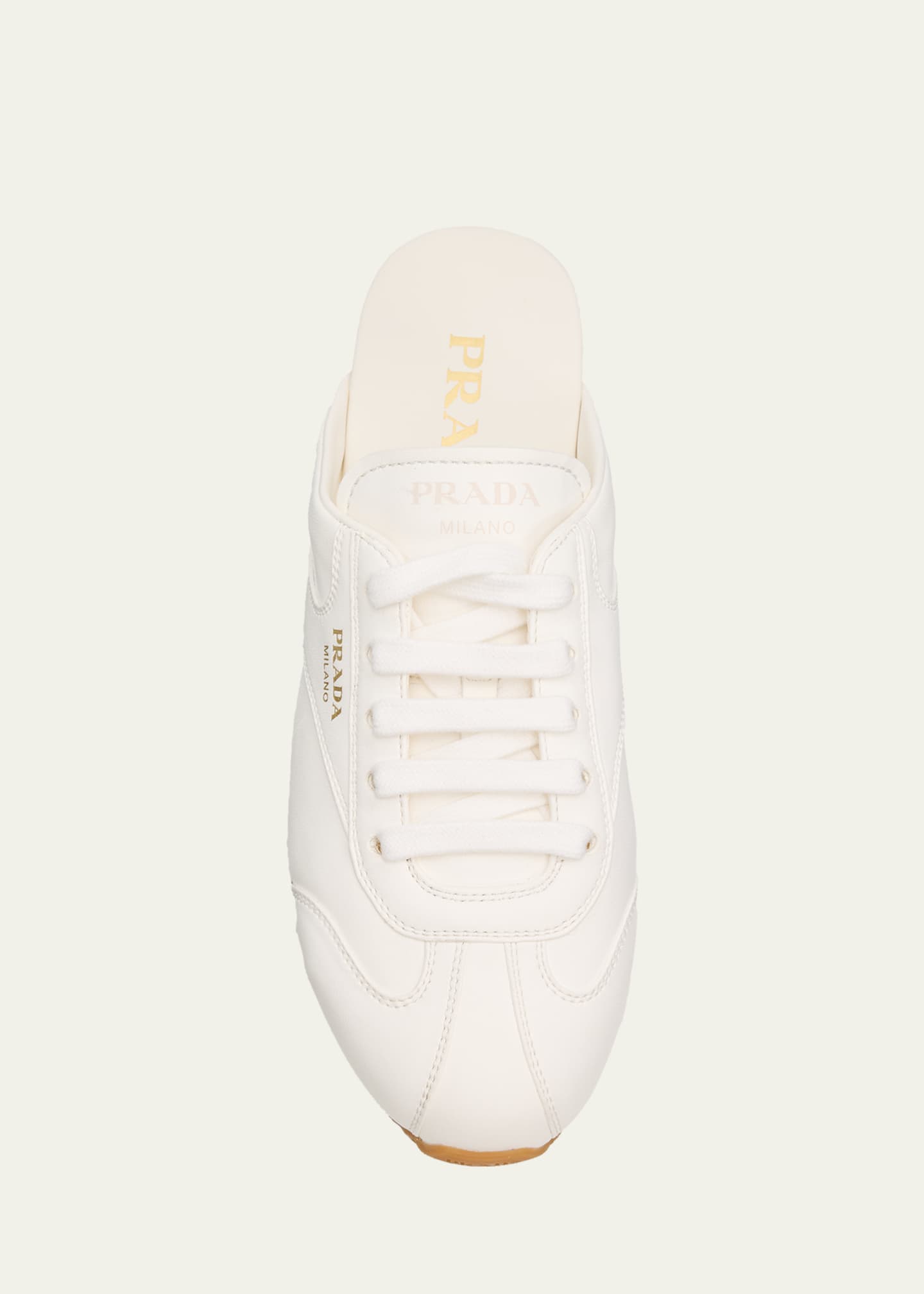 Prada Spark Leather Sneaker Mules - Bergdorf Goodman