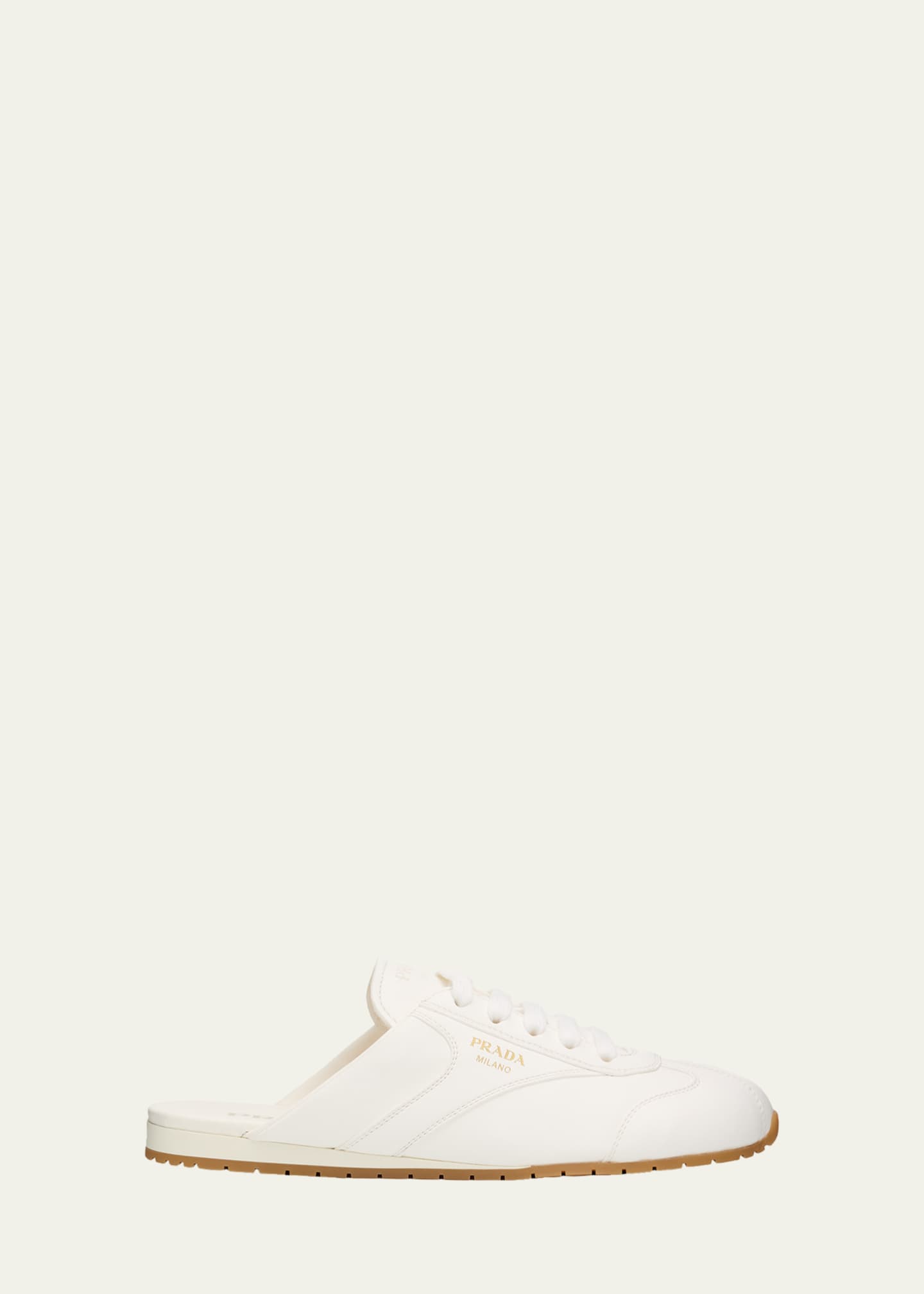 Prada Spark Leather Sneaker Mules - Bergdorf Goodman