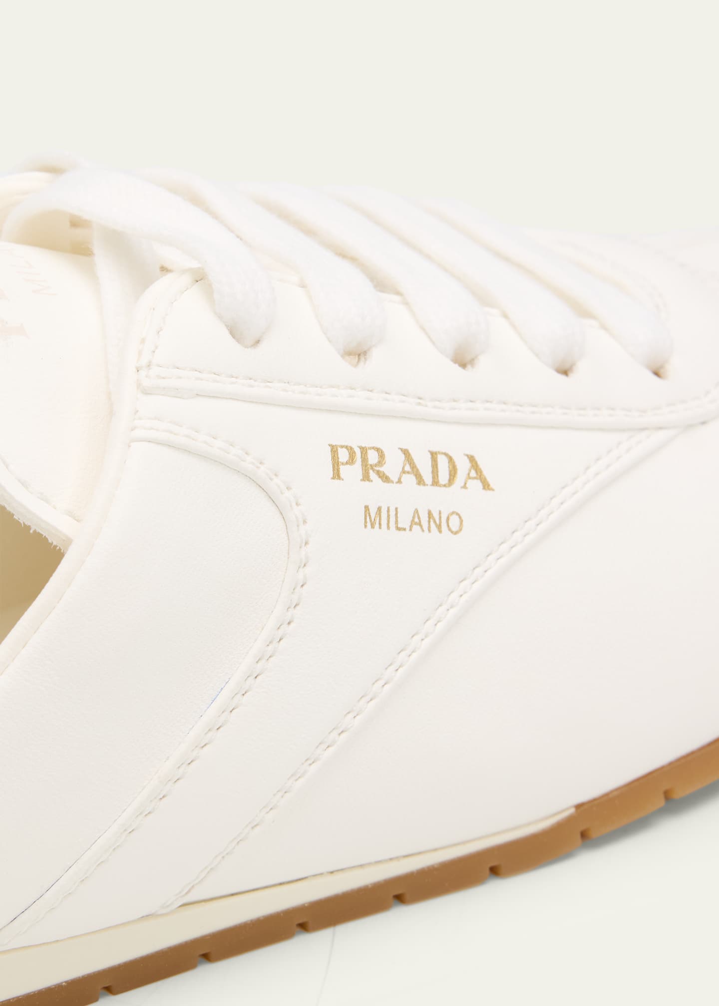 Prada Spark Leather Sneaker Mules - Bergdorf Goodman
