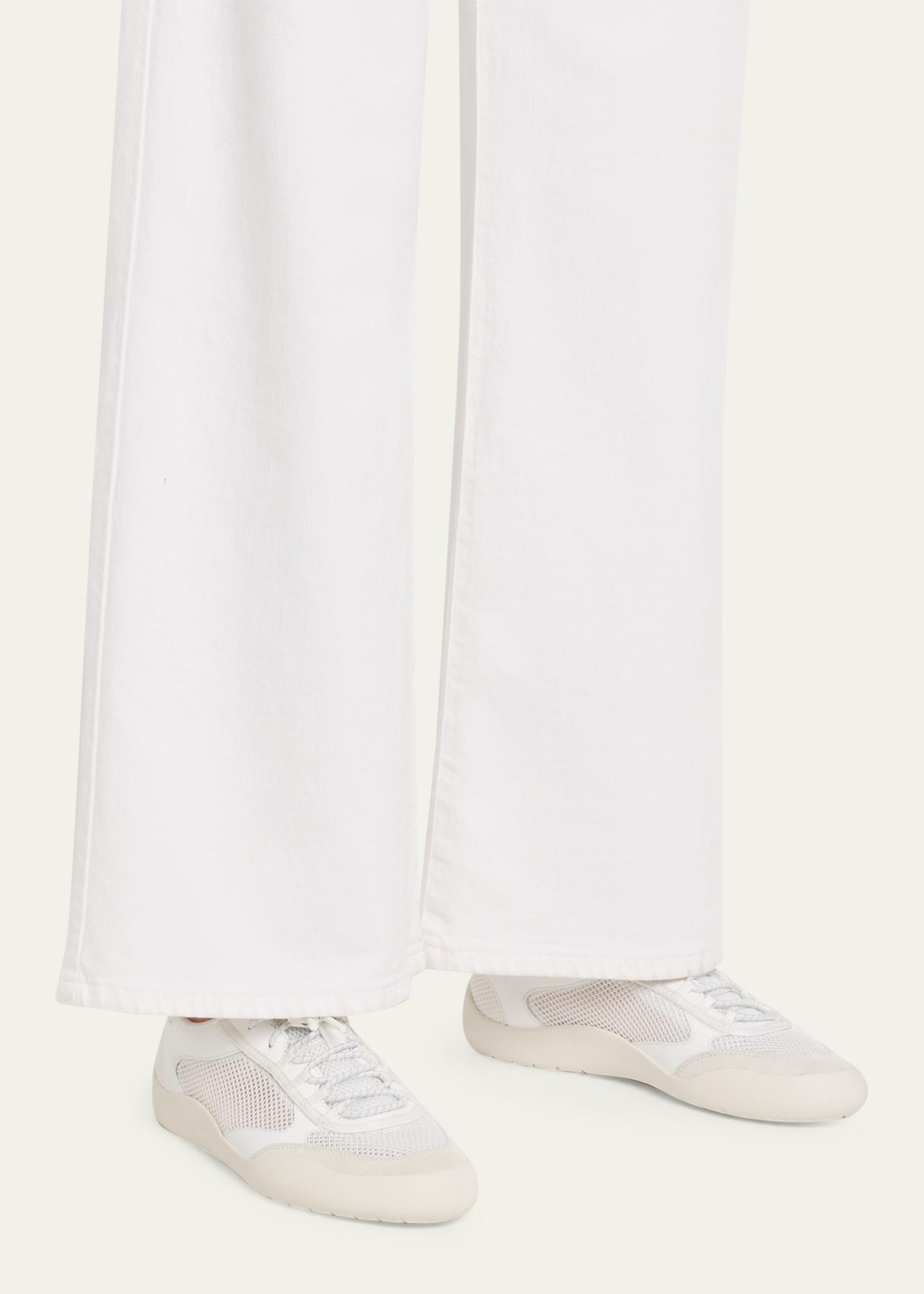 Prada Speedrock Mesh & Leather Low-Top Sneakers - Bergdorf Goodman