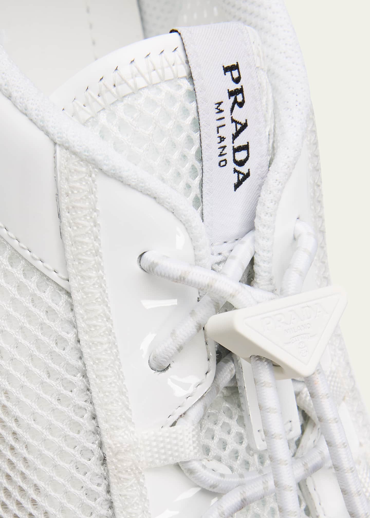 Prada Speedrock Mesh & Leather Low-Top Sneakers - Bergdorf Goodman