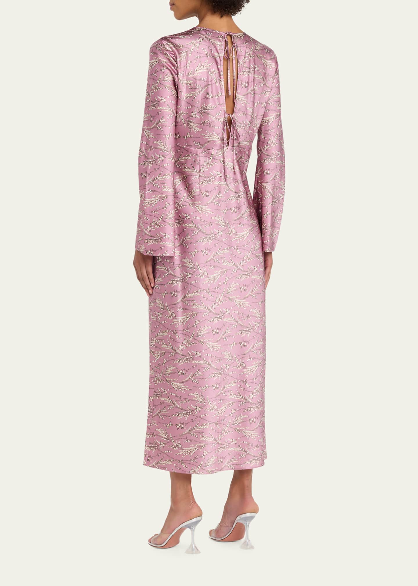 veronica beard pink floral dress Veronica Beard Josiane Floral Maxi Dress | Orchid Haze Multi