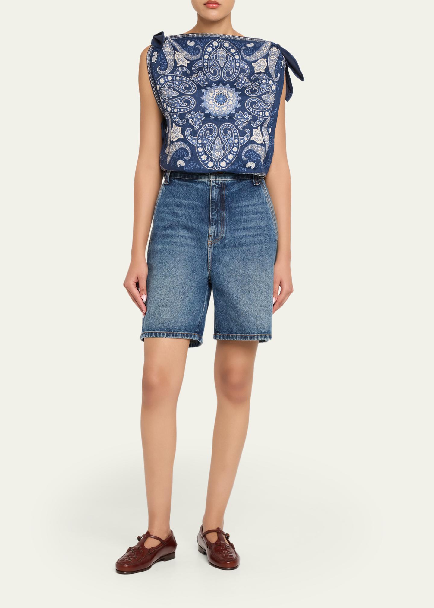 Sea Emelina Printed Tie-Side Mini Skirt - Bergdorf Goodman