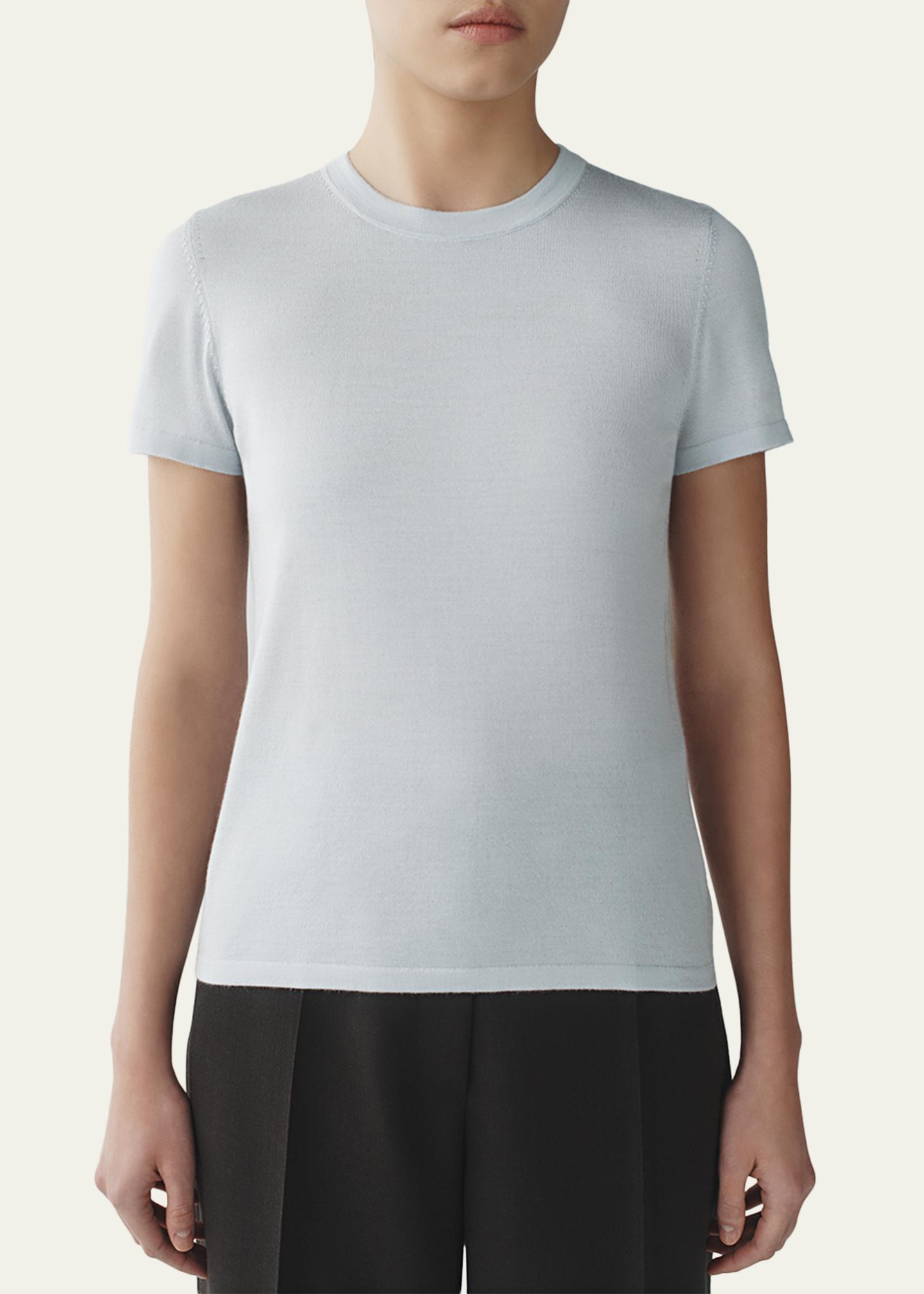 Attersee Cashmere and Silk Short-Sleeve Tee - Bergdorf Goodman