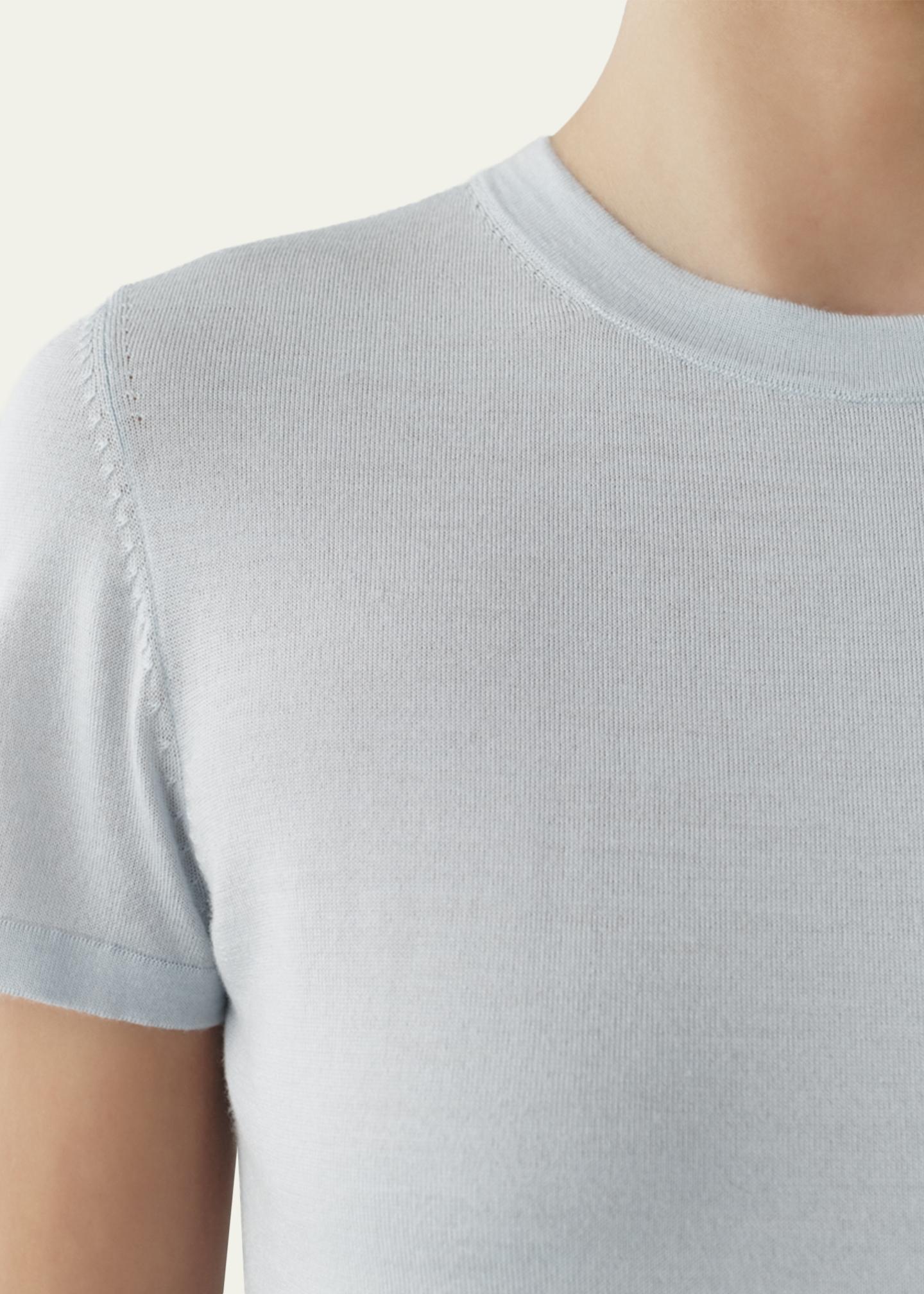 Attersee Cashmere and Silk Short-Sleeve Tee - Bergdorf Goodman