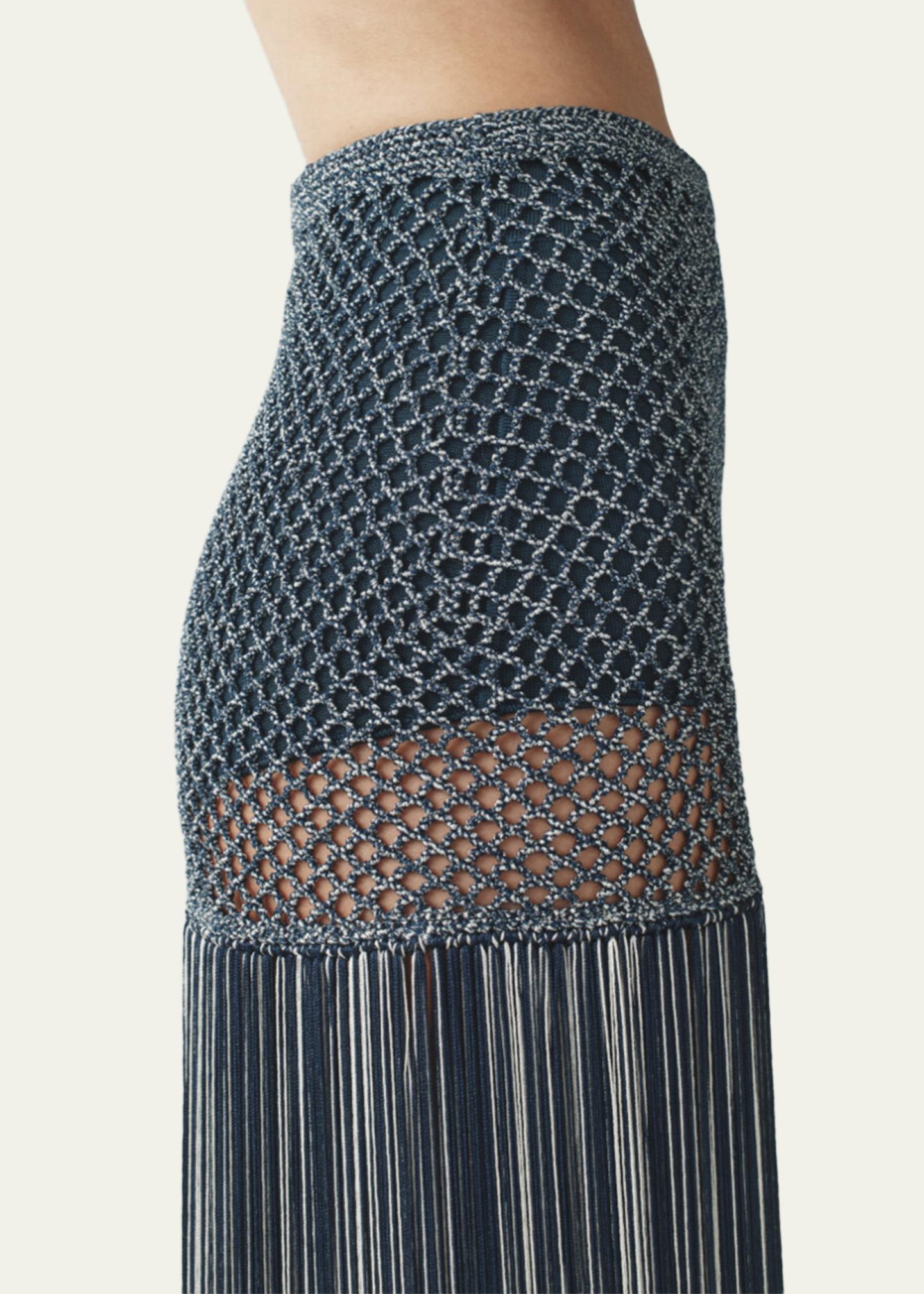 Attersee Palomar Crochet Fringe-Trim Maxi Skirt - Bergdorf Goodman