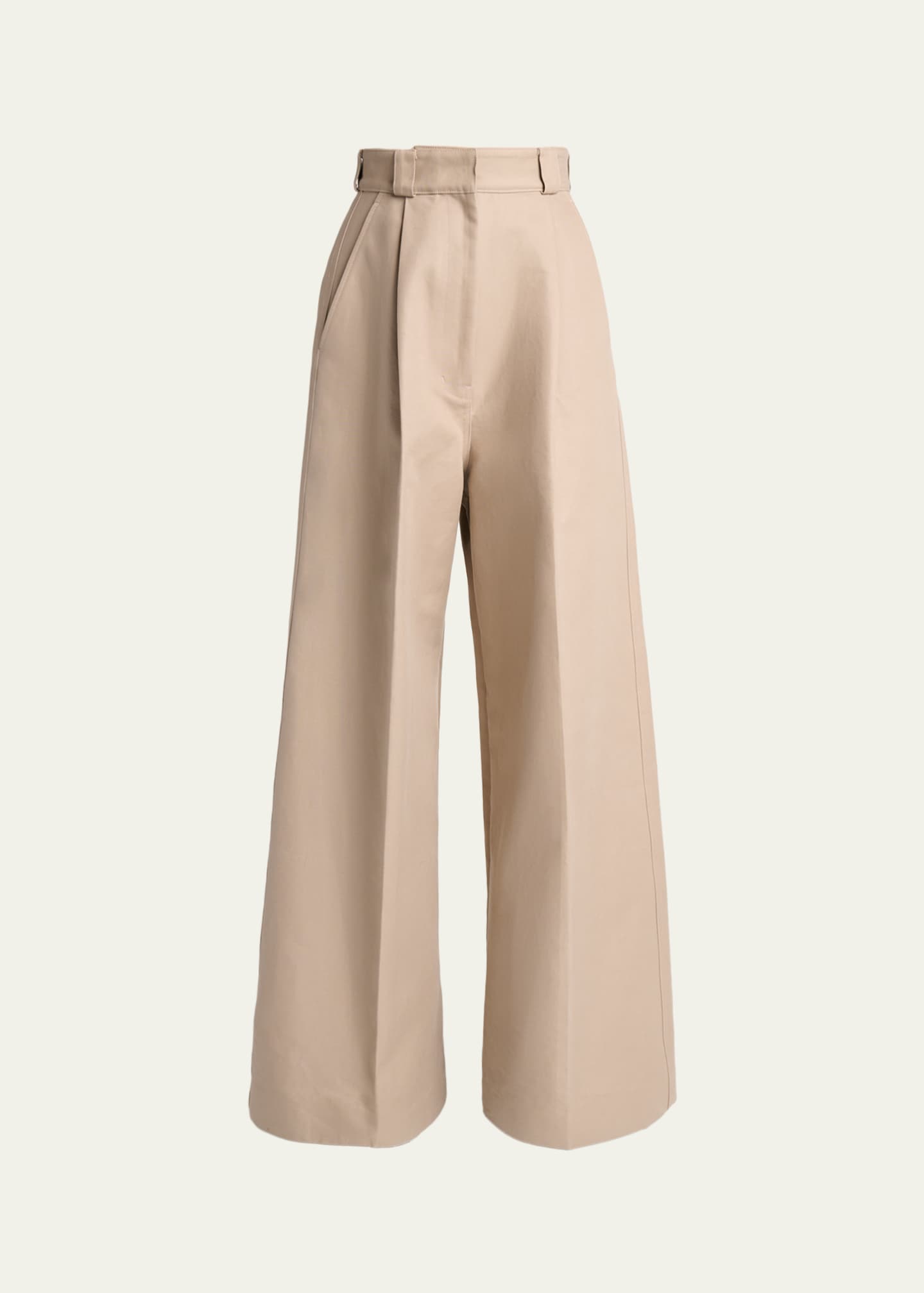 Balenciaga High-Rise Pleated Wide-Leg Pants - Bergdorf Goodman