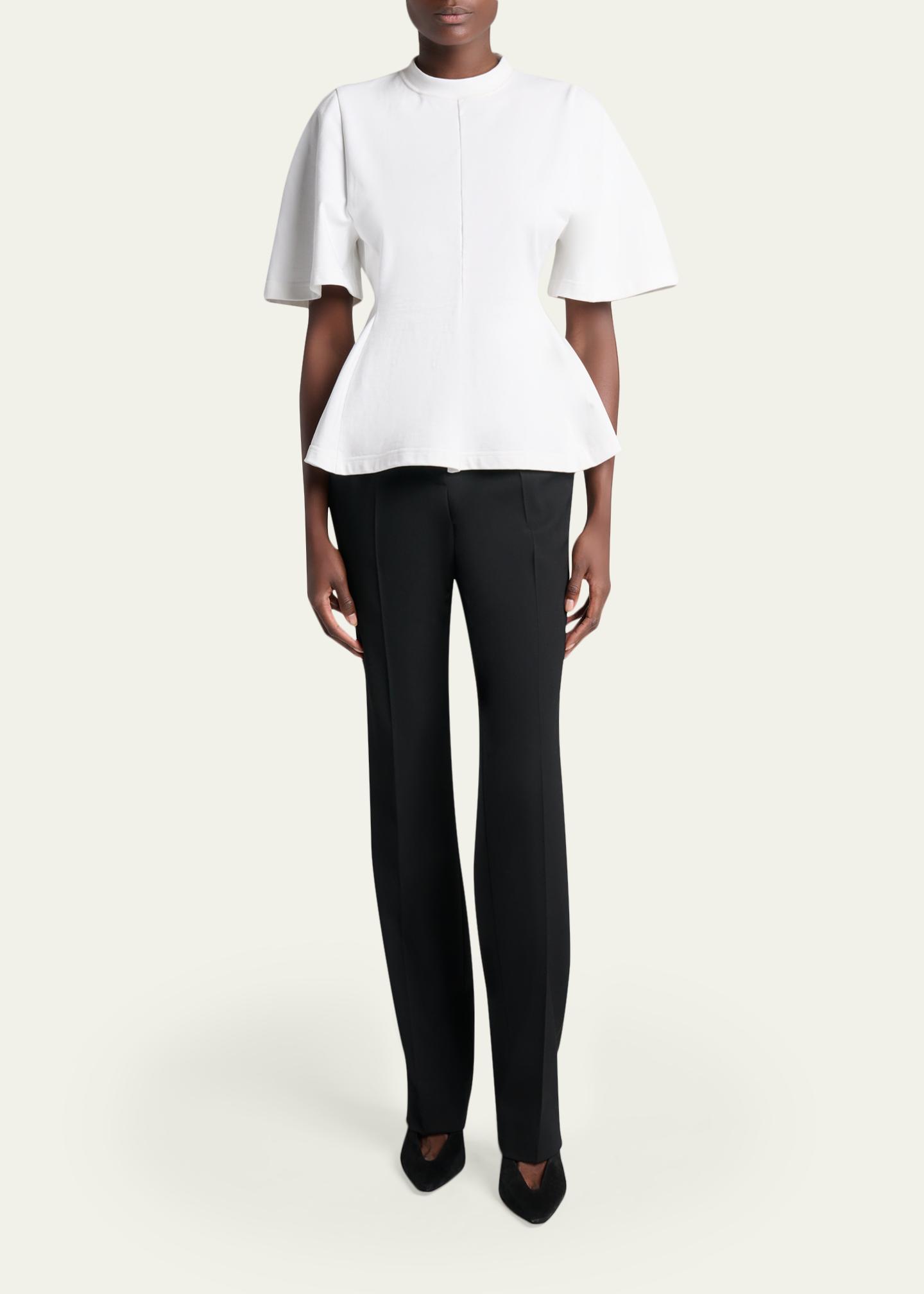 Balenciaga Very Heavy Jersey Peplum T-Shirt - Bergdorf Goodman
