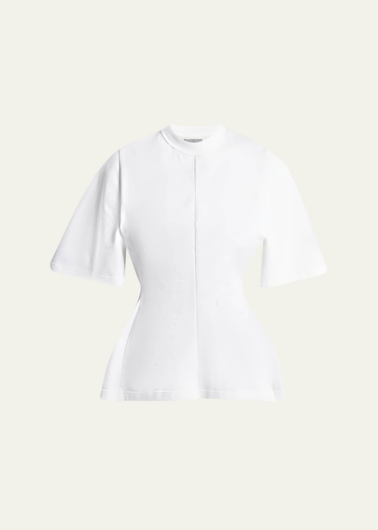 Balenciaga Very Heavy Jersey Peplum T-Shirt - Bergdorf Goodman