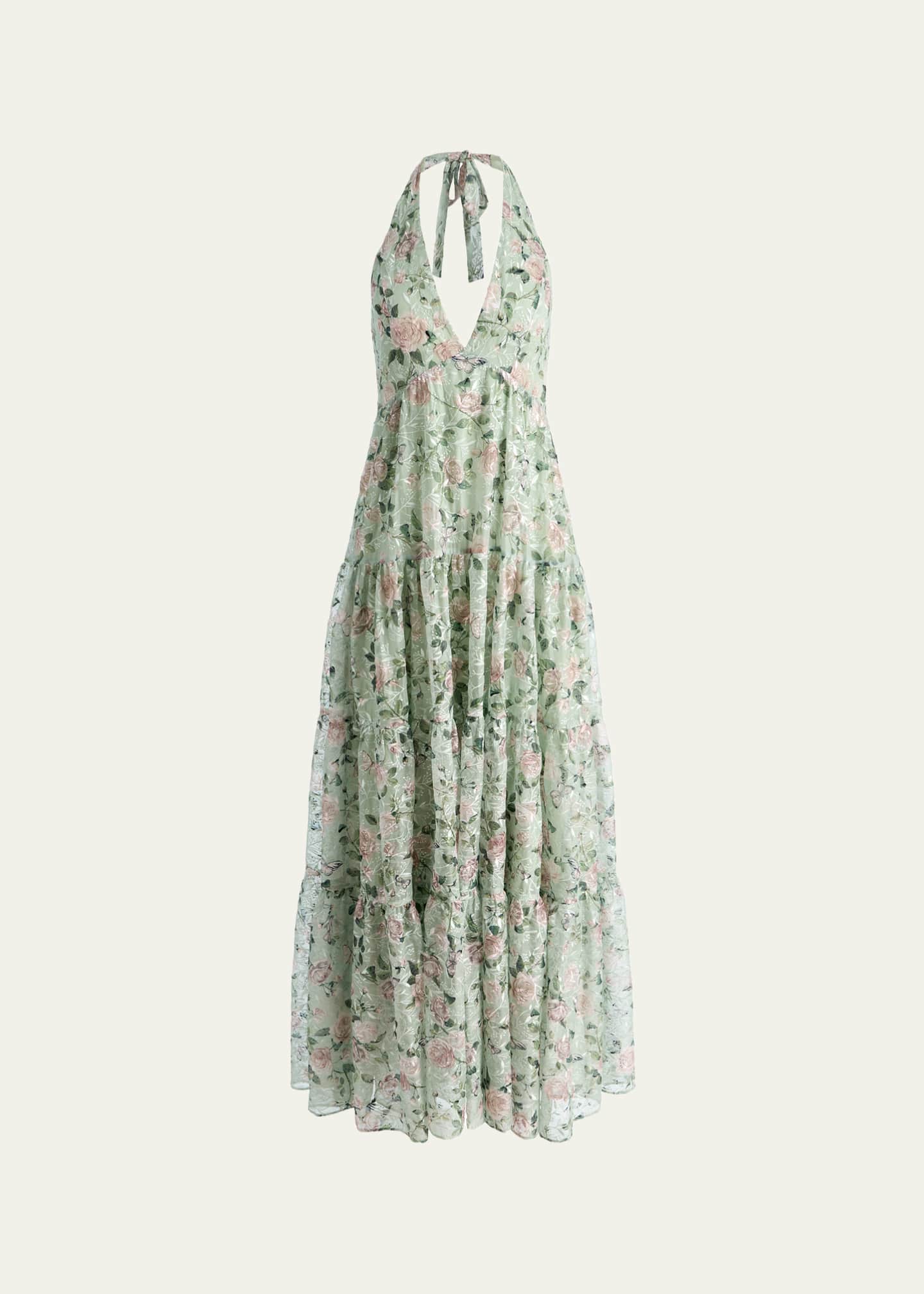 Alice + Olivia Maura Tiered Maxi Dress, size 0