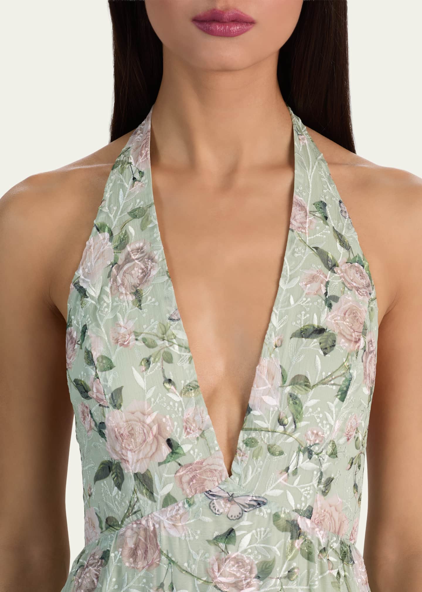 Alice + Olivia Maura Tiered Maxi Dress, size 0