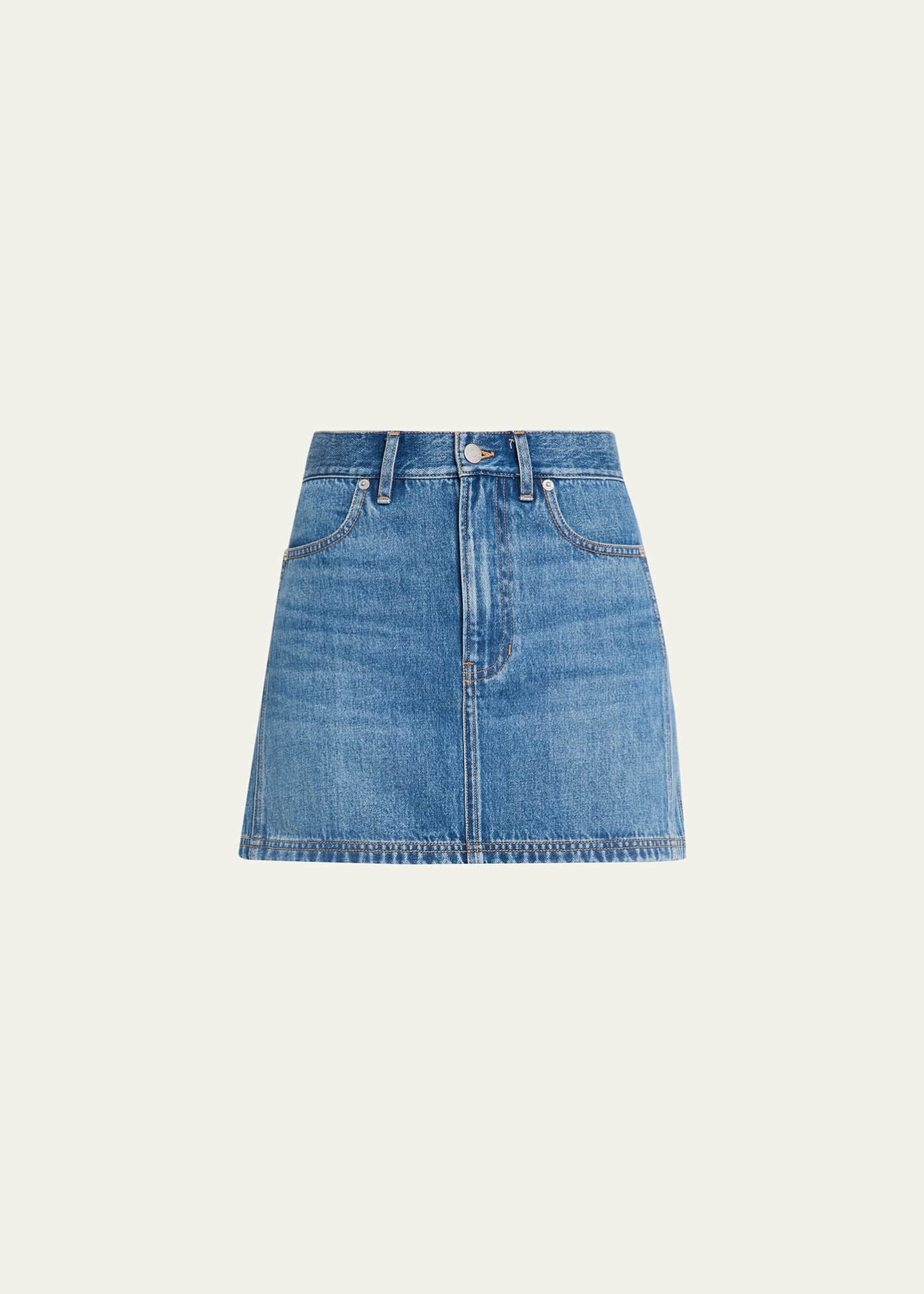 Veronica Beard Zora Denim Mini Skirt - Bergdorf Goodman