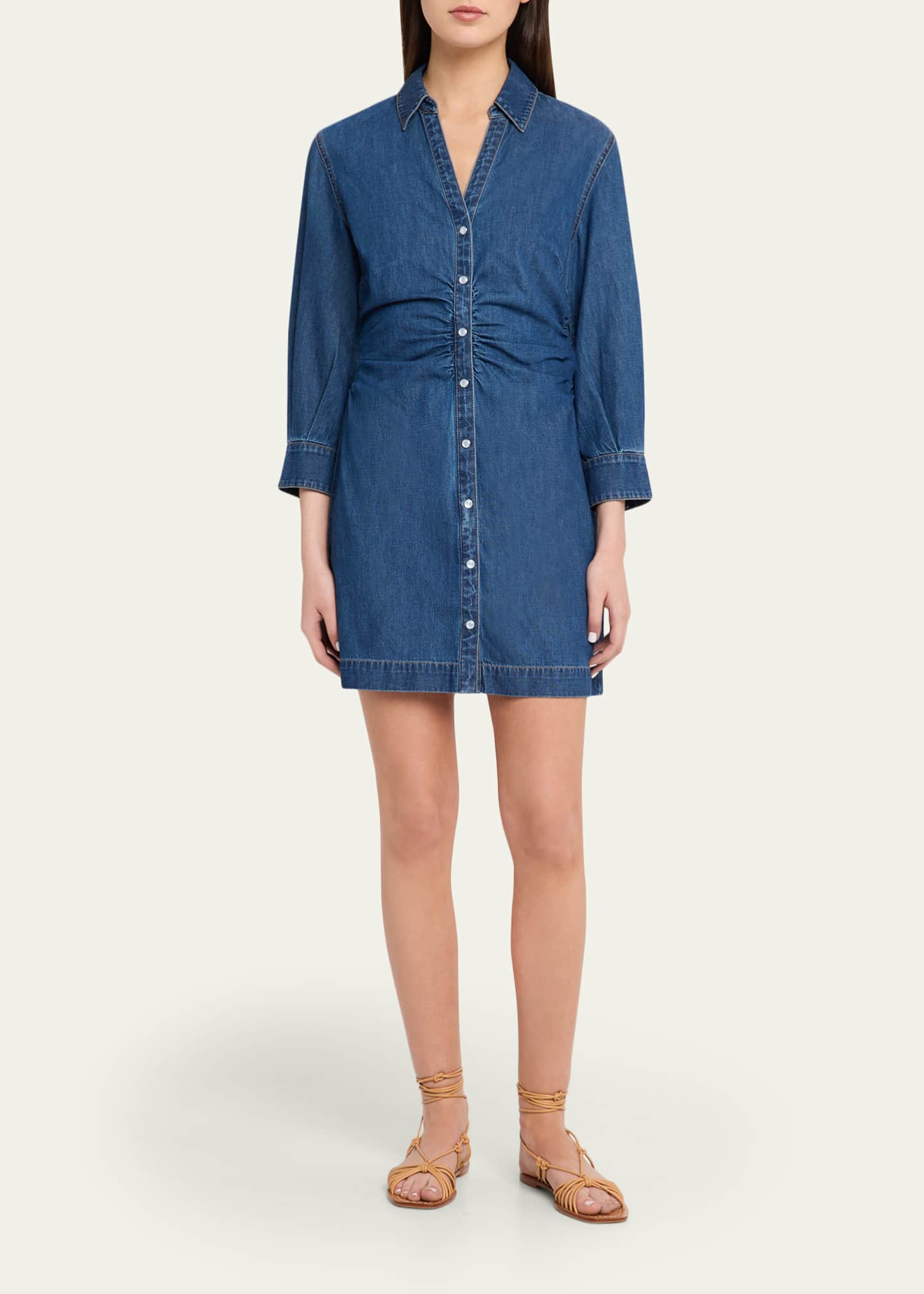 veronica beard maura denim mini dress Veronica Beard Jean Maura Dress