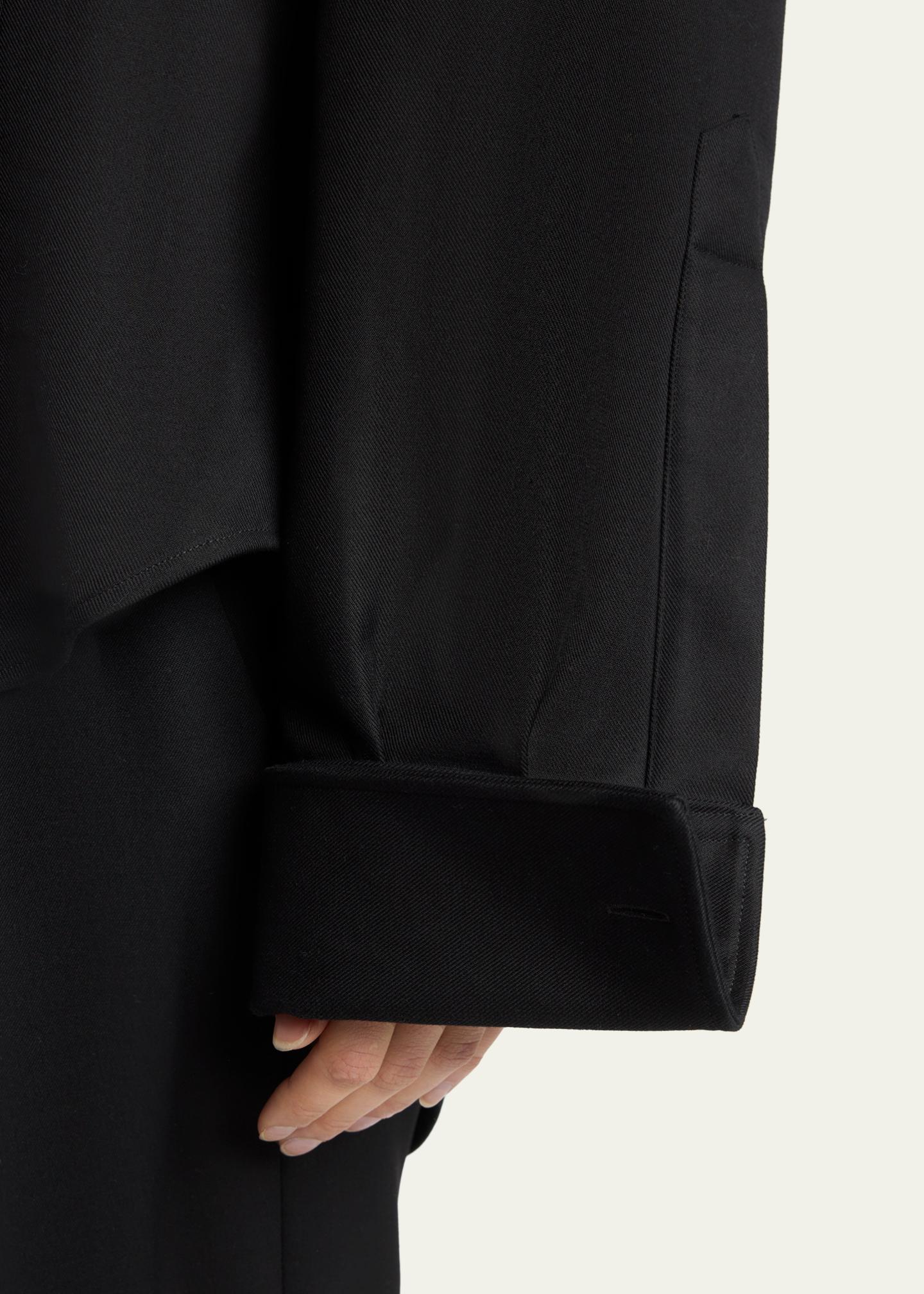 Balenciaga Double Cotton Twill Cocoon Collared Shirt - Bergdorf