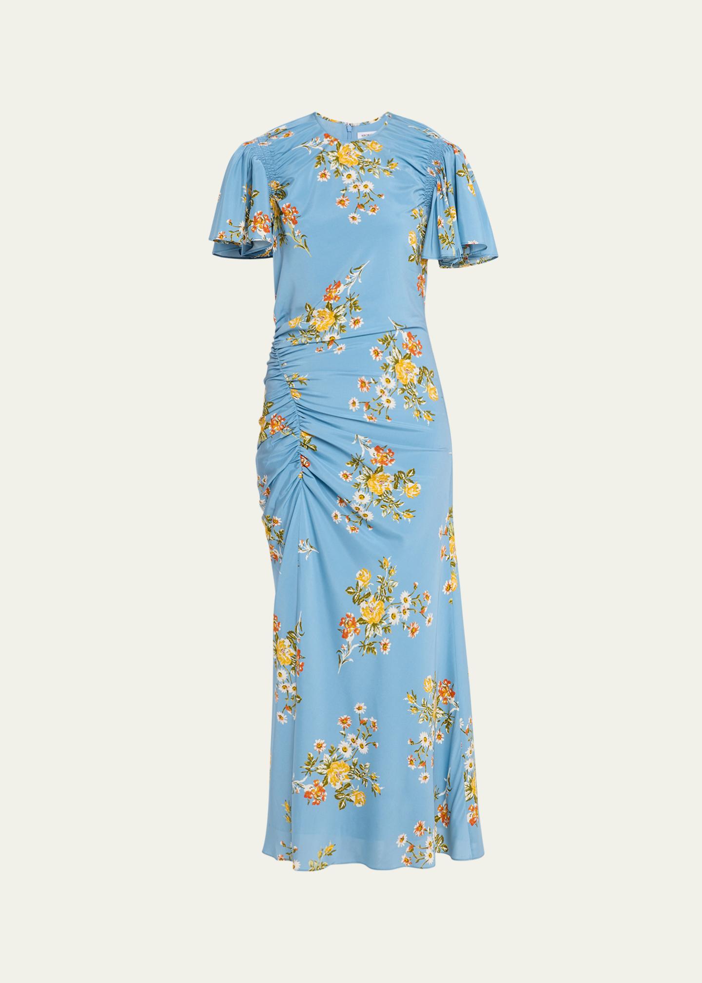 Veronica Beard Huntleigh Floral Midi Dress - Bergdorf Goodman