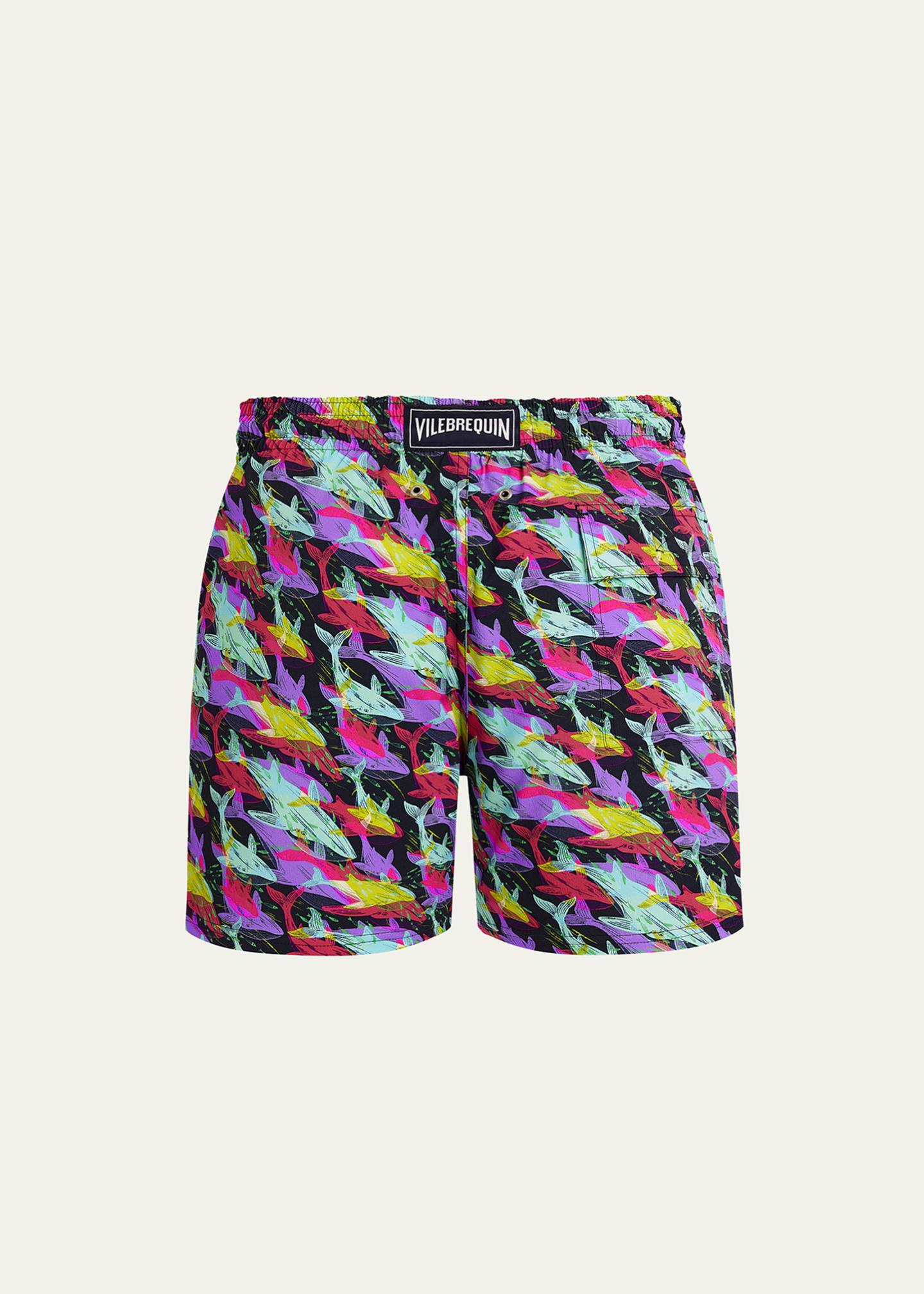 VILEBREQUIN スイムパンツ Vilebrequin Men's Offset Whale-Print Swim Trunks - Bergdorf Goodman