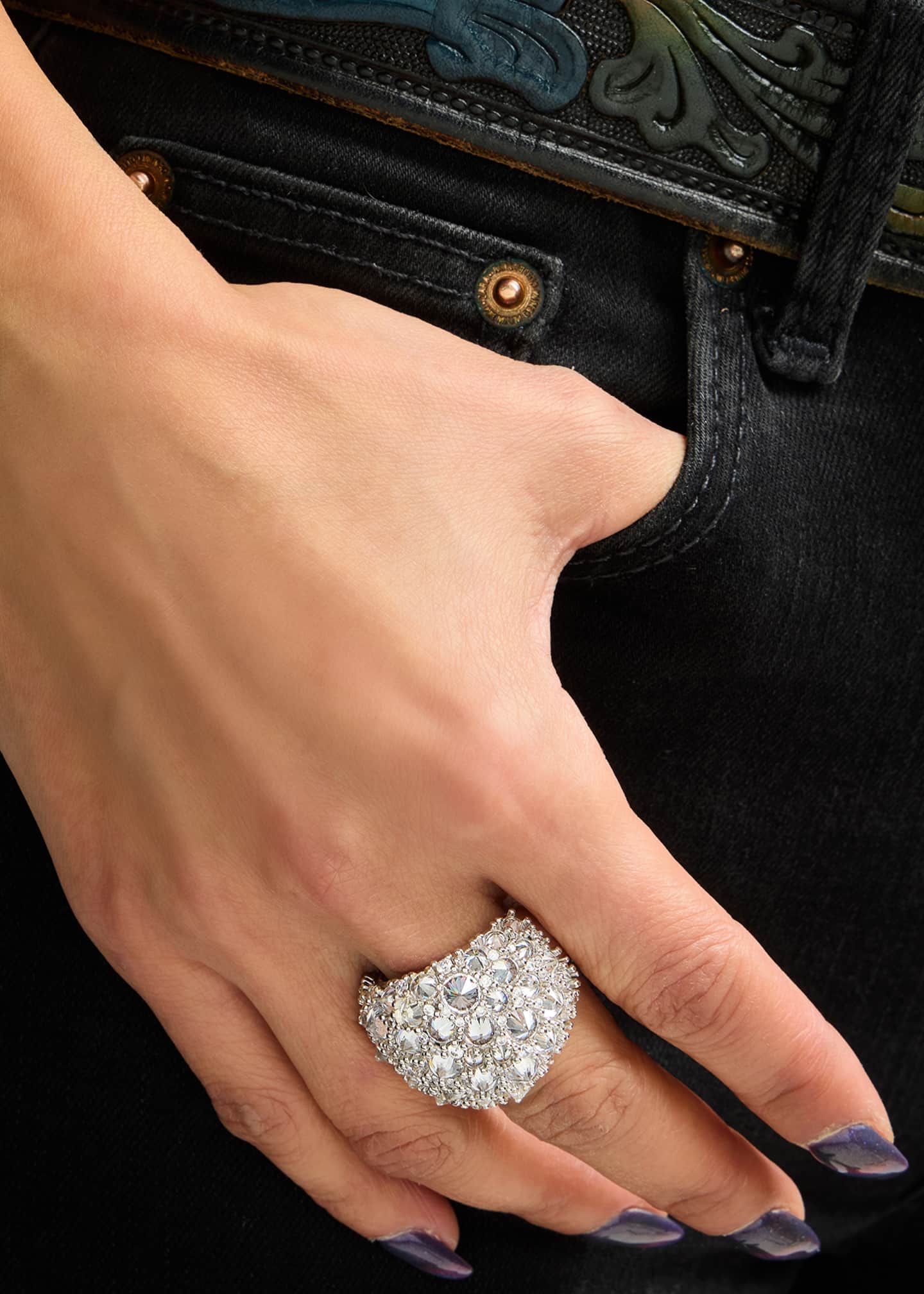 Nickho Rey Stetson Ring, White, Size 7 - Bergdorf Goodman
