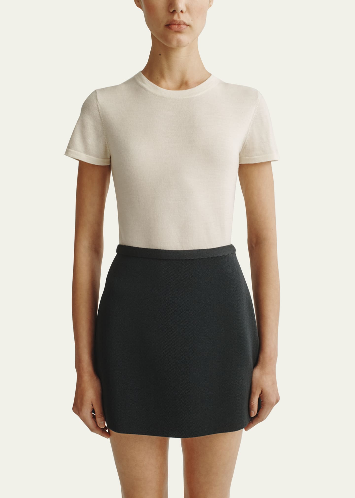 Attersee Cashmere-Silk Short-Sleeve Tee - Bergdorf Goodman