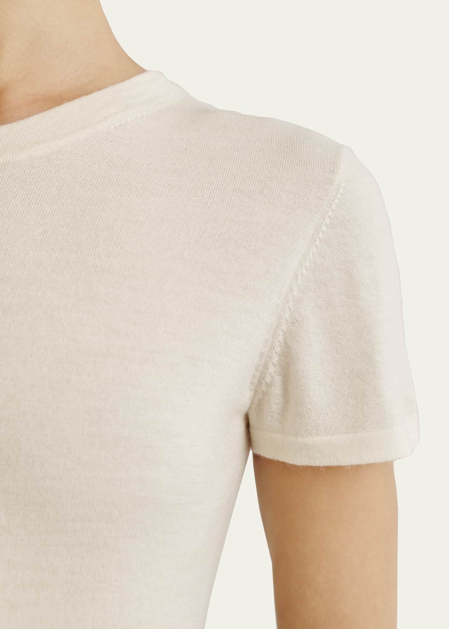 Attersee Cashmere-Silk Short-Sleeve Tee - Bergdorf Goodman