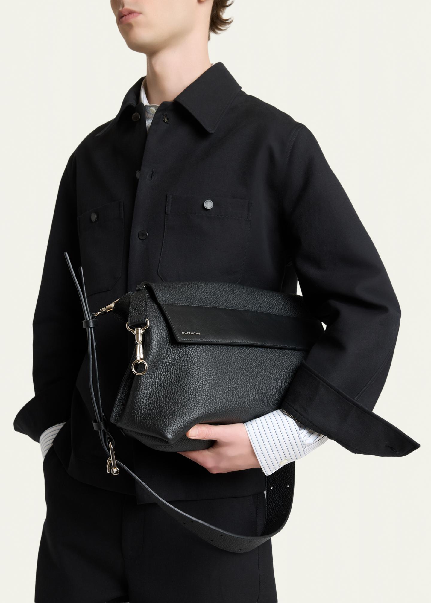 Givenchy Men's Leather Flap-Top Crossbody Bag - Bergdorf Goodman
