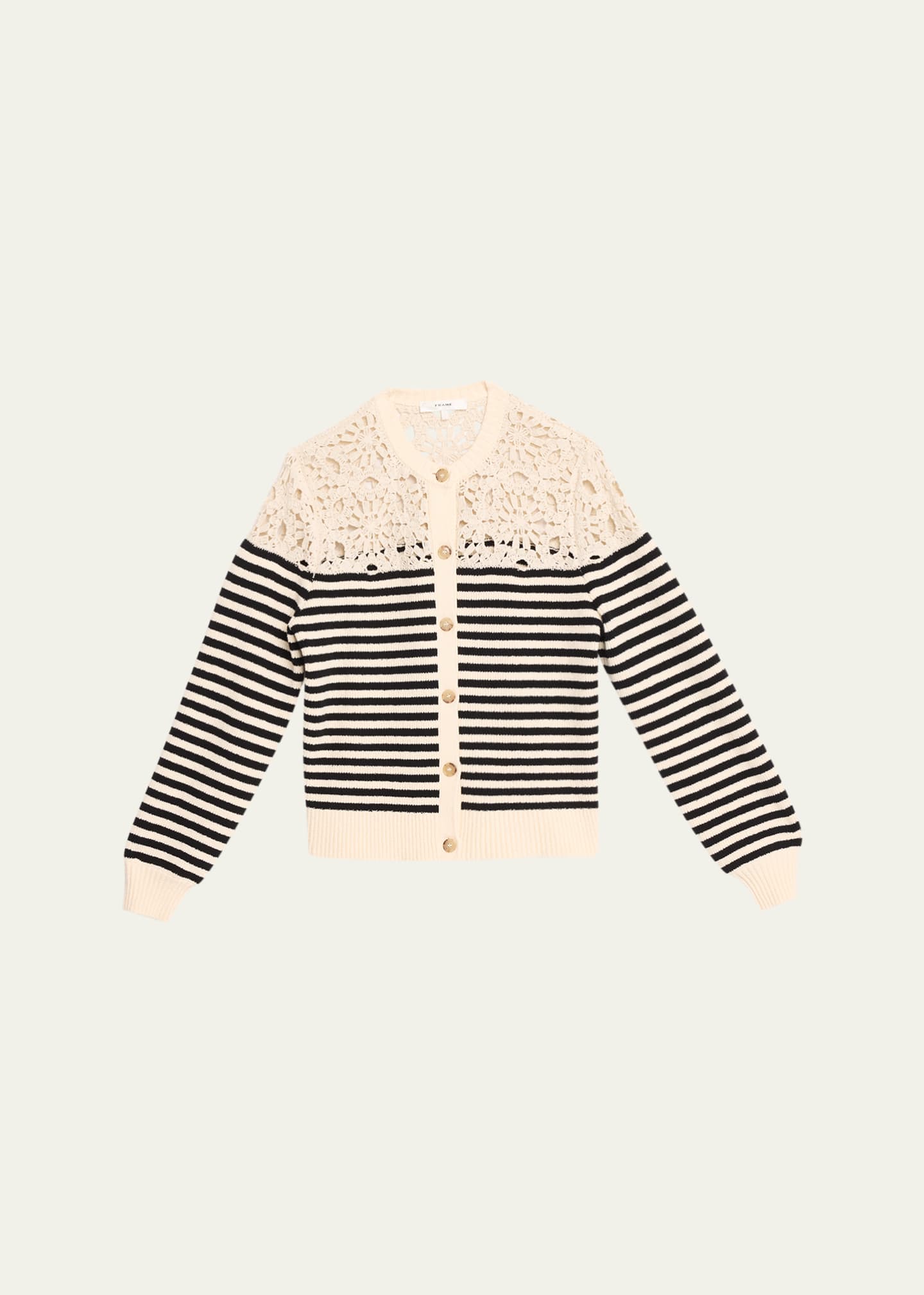 FRAME The Coastal Stripe Cardigan - Bergdorf Goodman