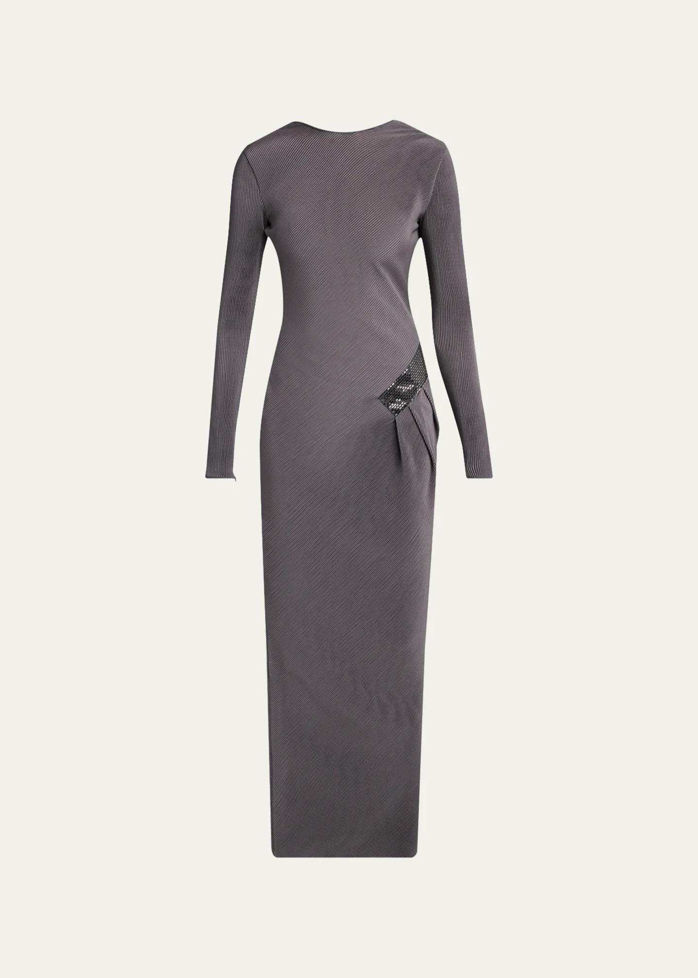Giorgio Armani Embellished Asymmetric Column Dress - Bergdorf Goodman