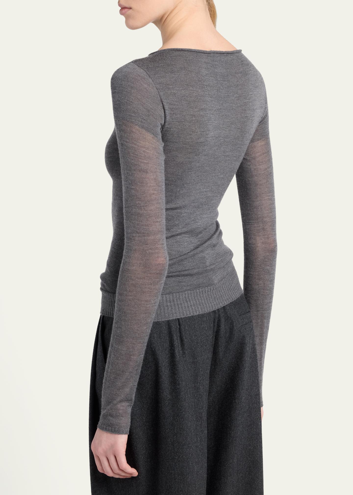 Giorgio Armani Cashmere Semi-Sheer Sweater - Bergdorf Goodman